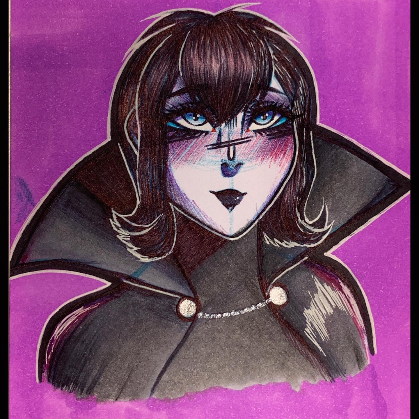 Mavis from Hotel Transylvania
Ahhh I love her so much that In 4th grade I got my haircut as her hairstyle 🙈 she’s also an inspiration when I created jay 👉👈
Ain’t gonna cap I only count the first movie.
I was so into vampires as a cringy kid 😅
-
#hoteltransylvania #mavishoteltransylvania #mavisdracula #mavisdraculafanart #drawing #sketch #sketchbook #art #artistsoninstagram #artist #artistsupport #traditionalart #pen #penandink #vampire #fanart #copicmarkers #artistloft #gellyroll