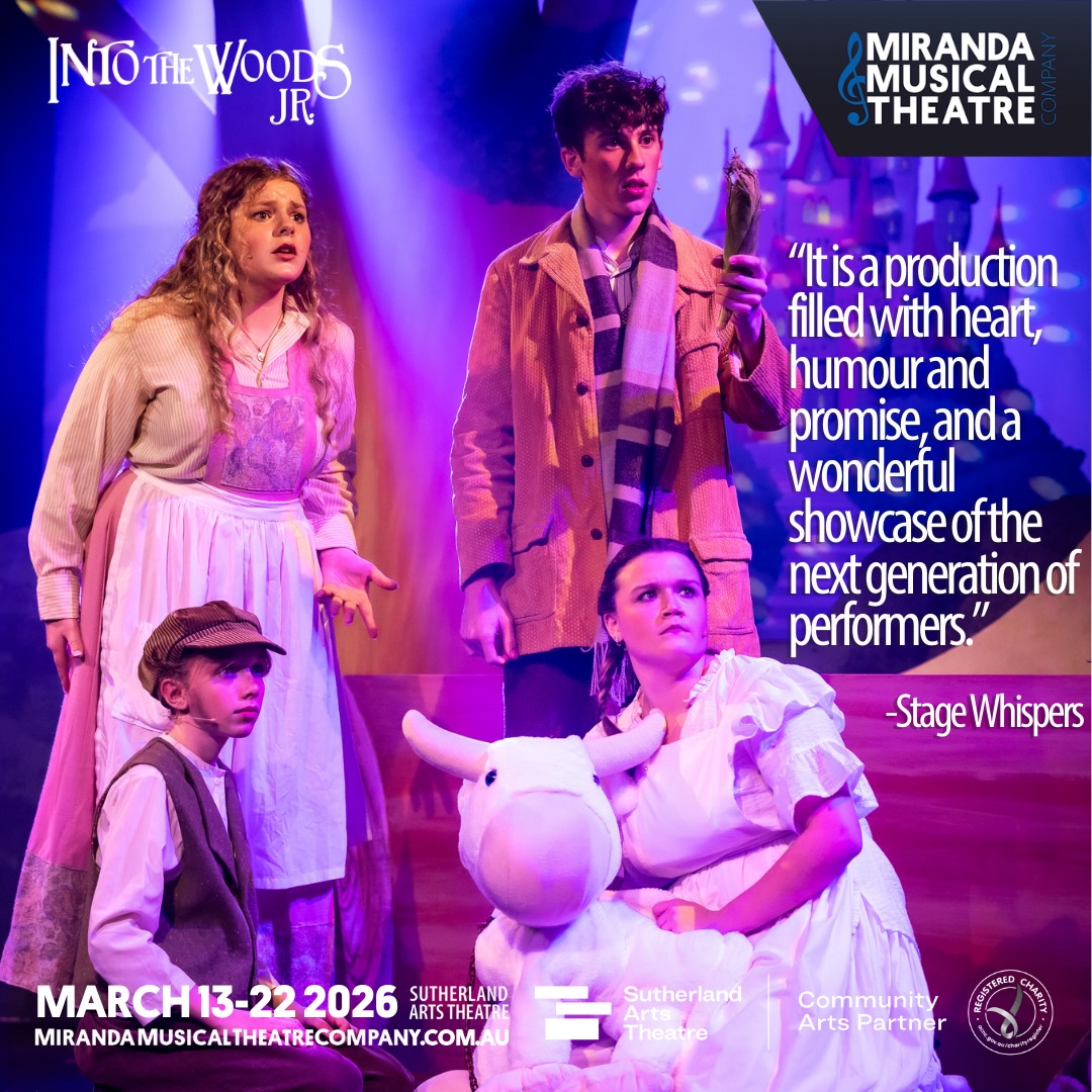 Hear what @stage_whispers had to say about our opening night of Into The Woods JR!
Only 5 more performances, and limited tickets remain!
📸 @grantlesliephotography
𝑰𝒏𝒕𝒐 𝑻𝒉𝒆 𝑾𝒐𝒐𝒅𝒔 𝑱𝑹
13-22 March, 2026
The Sutherland Arts Theatre
🎟️ Link in bio!