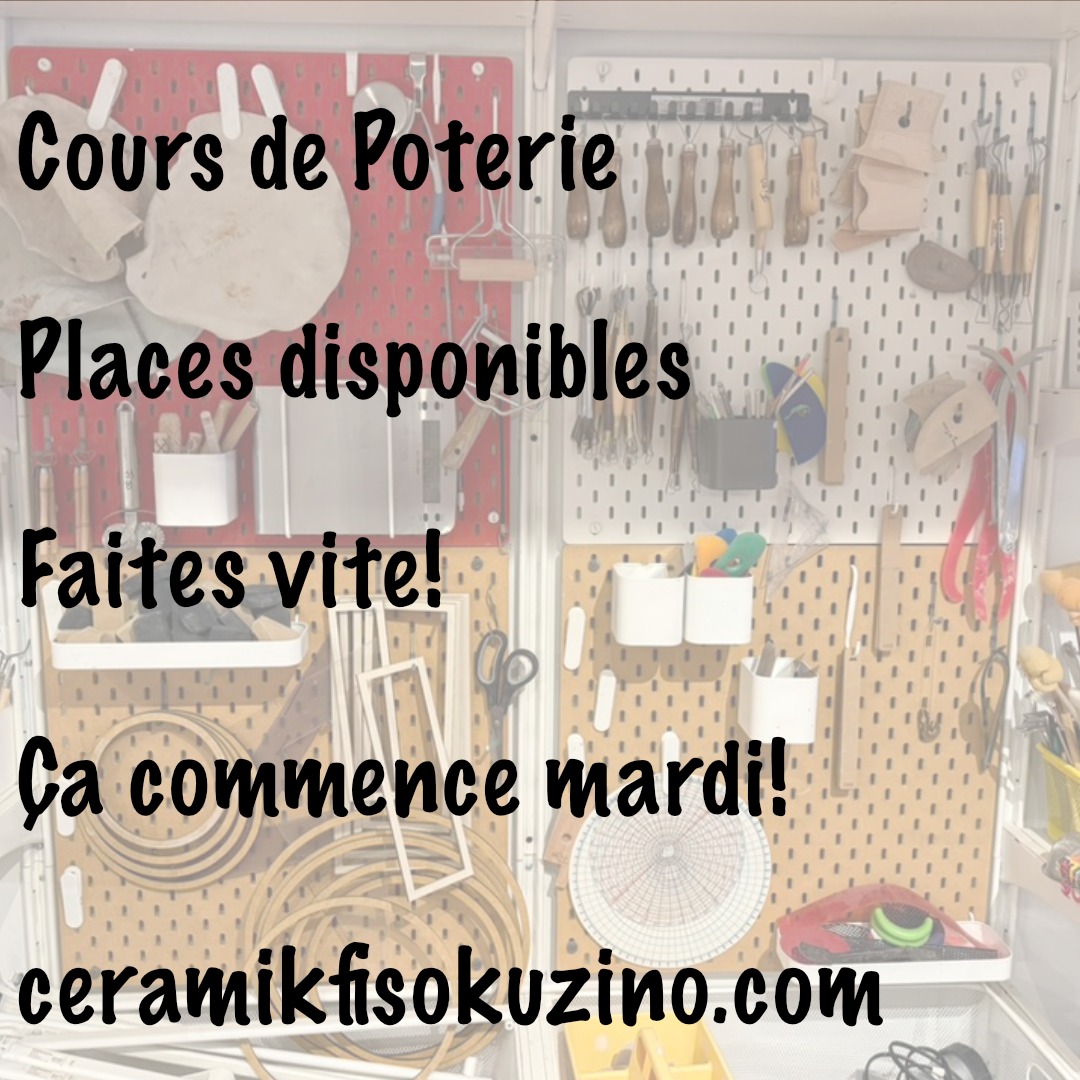 C'est ta chance!
Il reste des places pour la session de mars-avril!
Consulter la page web pour plus d'info
ceramikfisokuzino.com