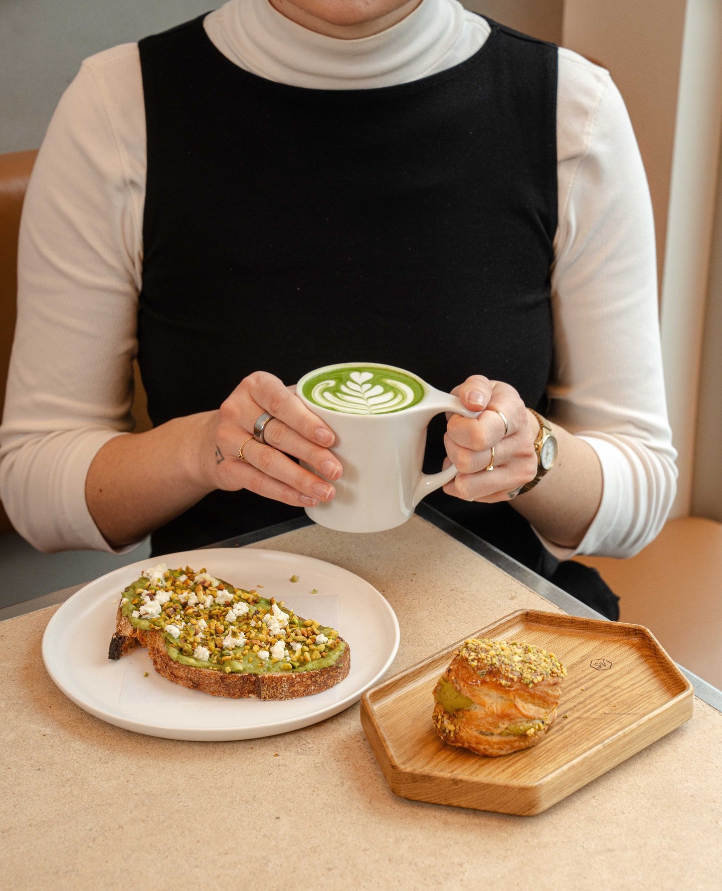 A little green goes a long way 🍀
Start your St. Patrick’s Day right with our avocado toast, matcha latte, and a pistachio croissant donut.
#SVBakery #SmallVictoryBakery #StPatricksDay