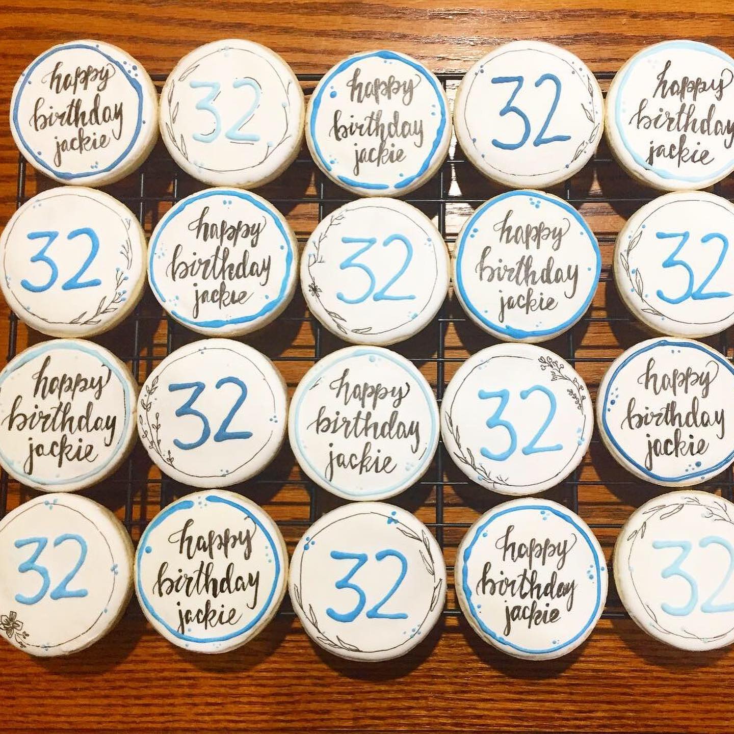 32nd birthday #wilton #wiltongelcolors #rainbowndustpens #rainbowdustcolours #sugarcookies #sugarcookiesofinstagram #sugarcookiedecorating #suagrcookieartist #sugarcookieart #sugarcookiedecorator #sugarcookieroyalicing #royalicingcookies #royalicing #happybirthday #32ndbirthday #handwritten #handlettering