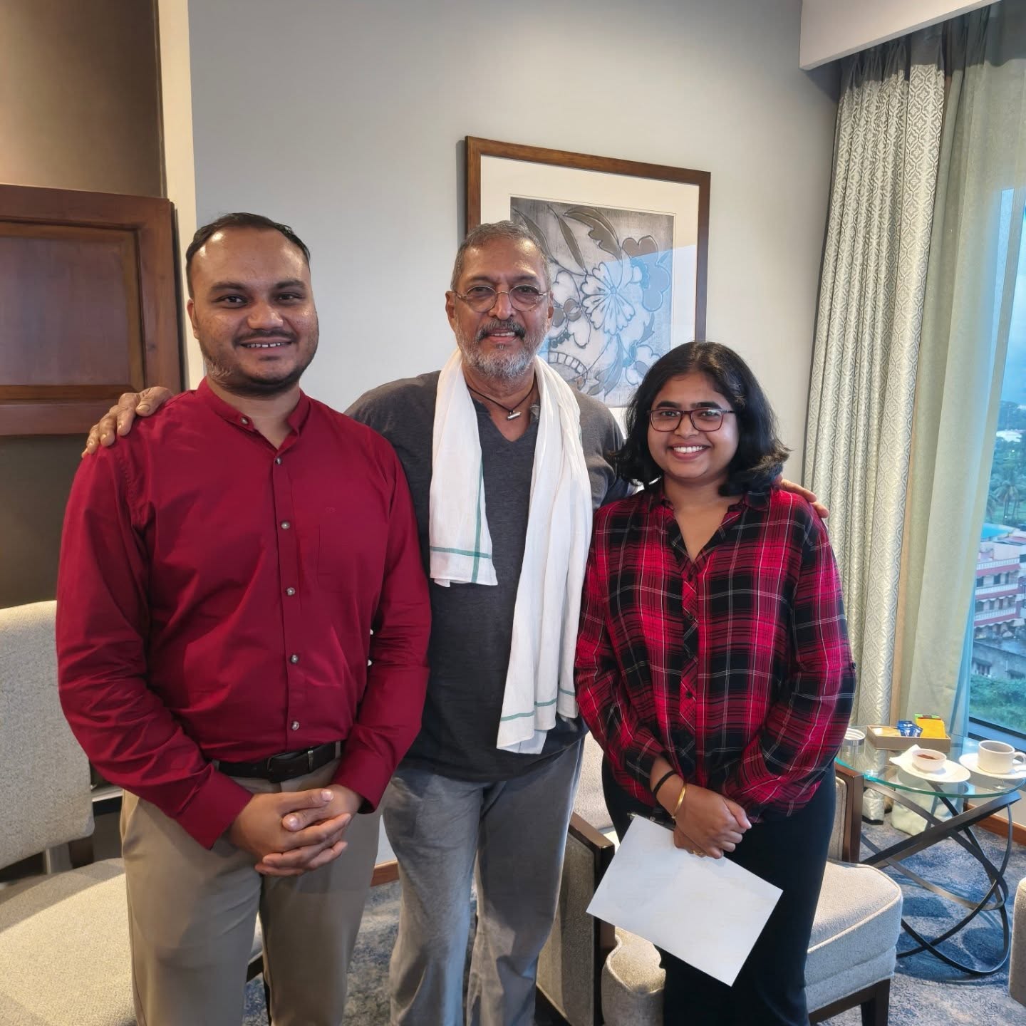 Throwback to the time we had the privilege of working with the legendary @iamnanapatekar. His simplicity masks the sheer stature of what he has built and contributed both in camera and off camera. All thanks to @centracare_belagavi for the opportunity. #madecretiveworks #madeinbelgaum #corporateevents #belagavi