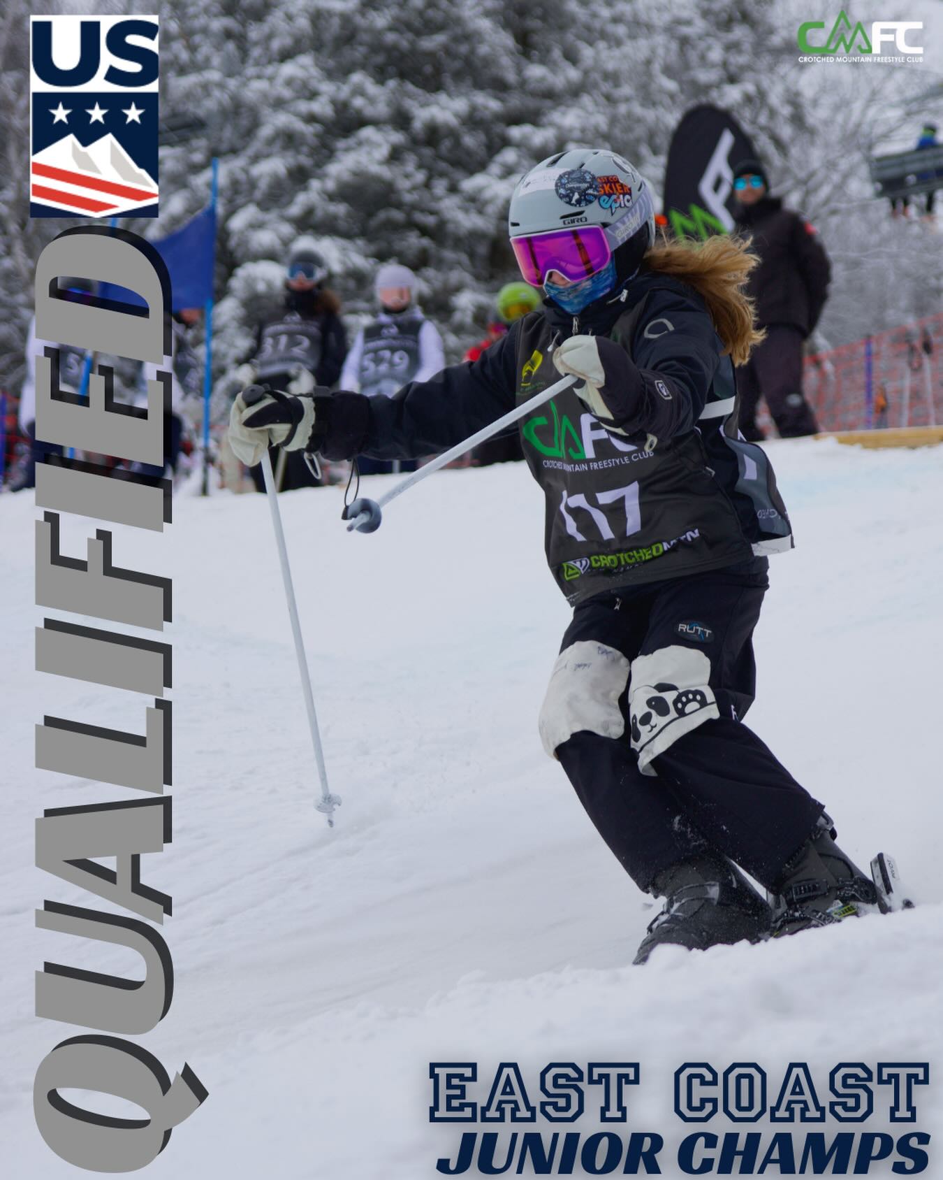 Sadie’s off to East Coast Champs hosted by @loon_freestyle ! She’s accomplished so much this season. It’s been awesome watching you progress! Good luck, Sadie!
Here’s a bit more about her!
Started Skiing: 2 Yo
Time on CMFC: 3 Yrs (2 on Intro to Freestyle)
Favorite Song to Ski Bumps: Country Boy’s Dream Girl by Ella Langley
Favorite part: Carving the Bumps
@crotched_mountain @ruttmogulpants