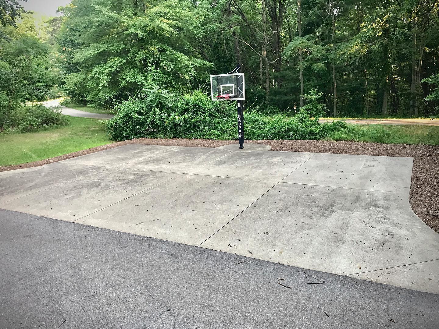 Cleaning this basketball court was a slam dunk! 🤪Concrete cleaning is SO satisfying, especially when you have the proper equipment! #concretecleaning #pressurewashing #softwashing #localbusiness #smallbusiness #westmichigan