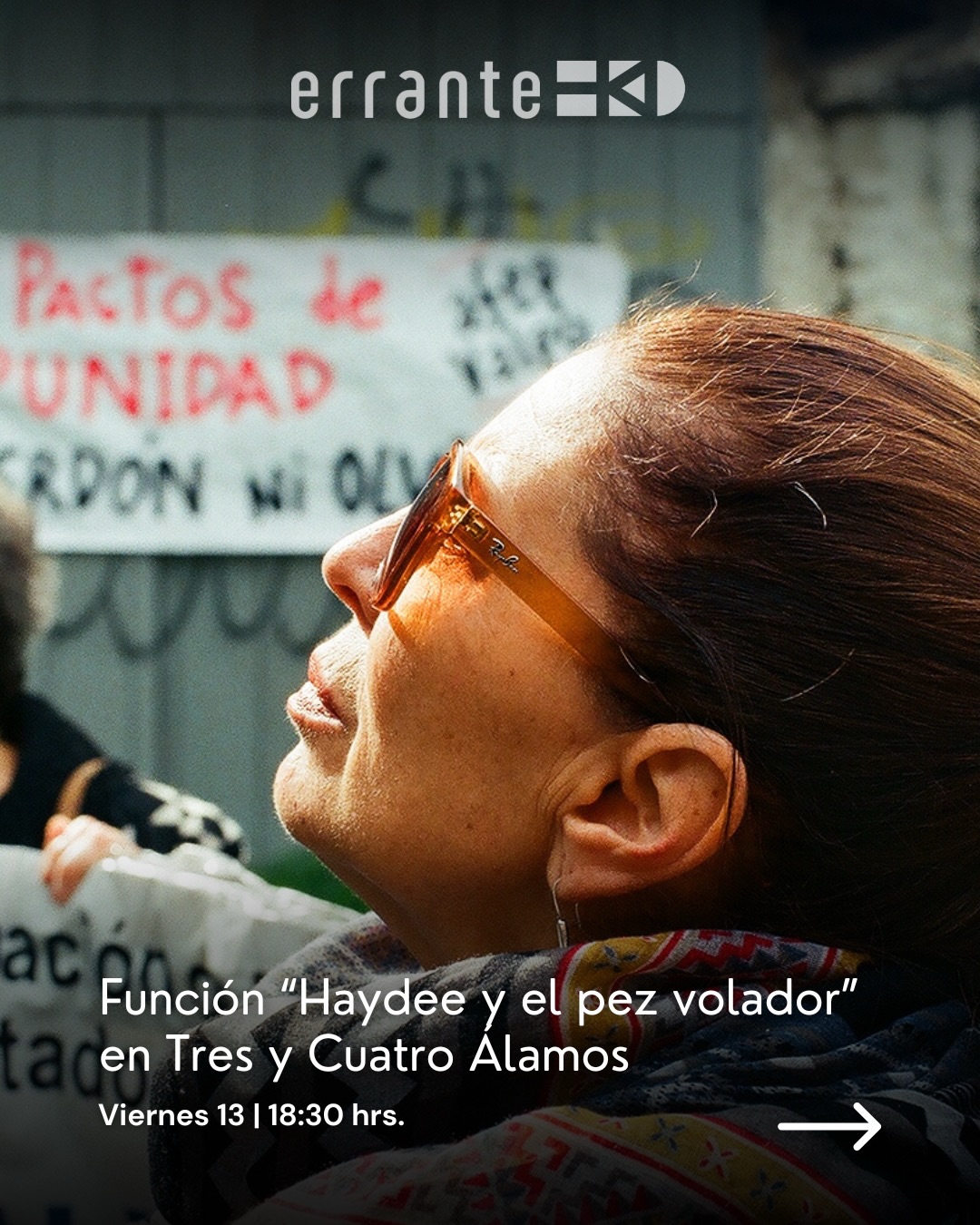 #HaydeeYElPezVolador | Función en Santiago 🎥
📣 Te invitamos a una proyección especial del reconocido documental “Haydee y el pez volador” dirigido por Pachi Bustos, hoy viernes 13 en el sitio de memoria Tres y Cuatro Álamos, no te lo pierdas.
🎞️ Haydee lleva 40 años luchando por la justicia para las víctimas de violaciones de Derechos Humanos, pero hoy enfrenta una batalla más íntima: el fin de un largo juicio que condene a sus torturadores, los asesinos del hijo que llevaba en su vientre.
🗓️ Viernes 13 de Marzo | 18:30 hrs.
📍 Sitio de memoria, campo de prisioneros y prisioneras políticas Tres y Cuatro Álamos. Canadá 5359, San Joaquín (Metro Pedreros).
🎥 #HaydeeYElPezVolador : cuando la solidaridad hace posible la justicia.
Una coproducción entre Errante Producciones y Giros Filmes 🇨🇱 🇧🇷
#ErranteProducciones #HaydeeOberreuter #Documentales Mujeres CineFeminista Feminismo DerechosHumanos DDHH VerdadYJusticia CineChileno Documental Cine Chile
