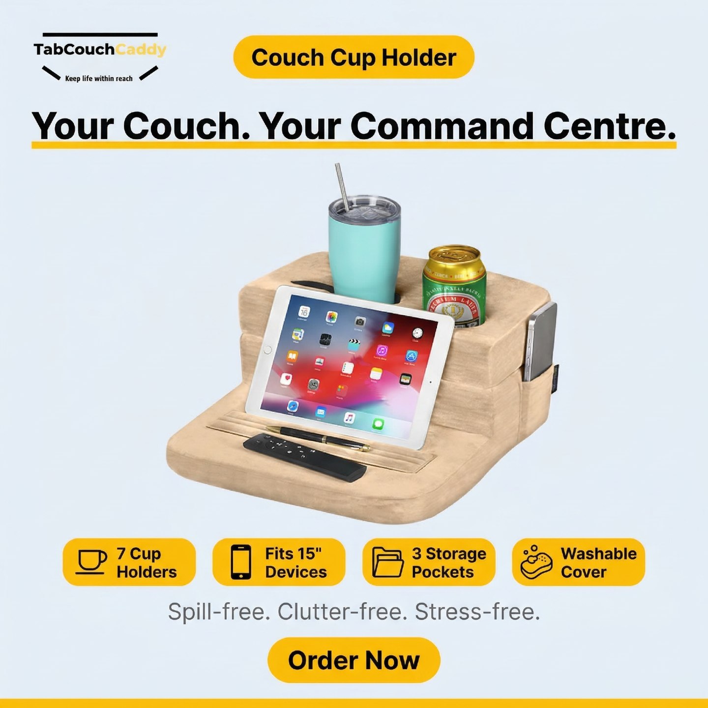 Every Couch Needs Its Cozy Sidekick 🥤📱
The TabCouchCaddy Couch Cup Holder & Tablet Pillow keeps drinks steady, devices handy, and clutter away—so you can truly unwind.
✨ Spill-proof cup holder
✨ Perfect tablet viewing angle
✨ Remote & snack storage
✨ Fits any couch or chair
🎁 10% OFF with code CADDYCOMFORT10
👉 Grab yours now: www.tabcouchcaddy.com
#TabCouchCaddy #CouchCupHolder #CozyEvenings #HomeComfort #CADDYCOMFORT10
