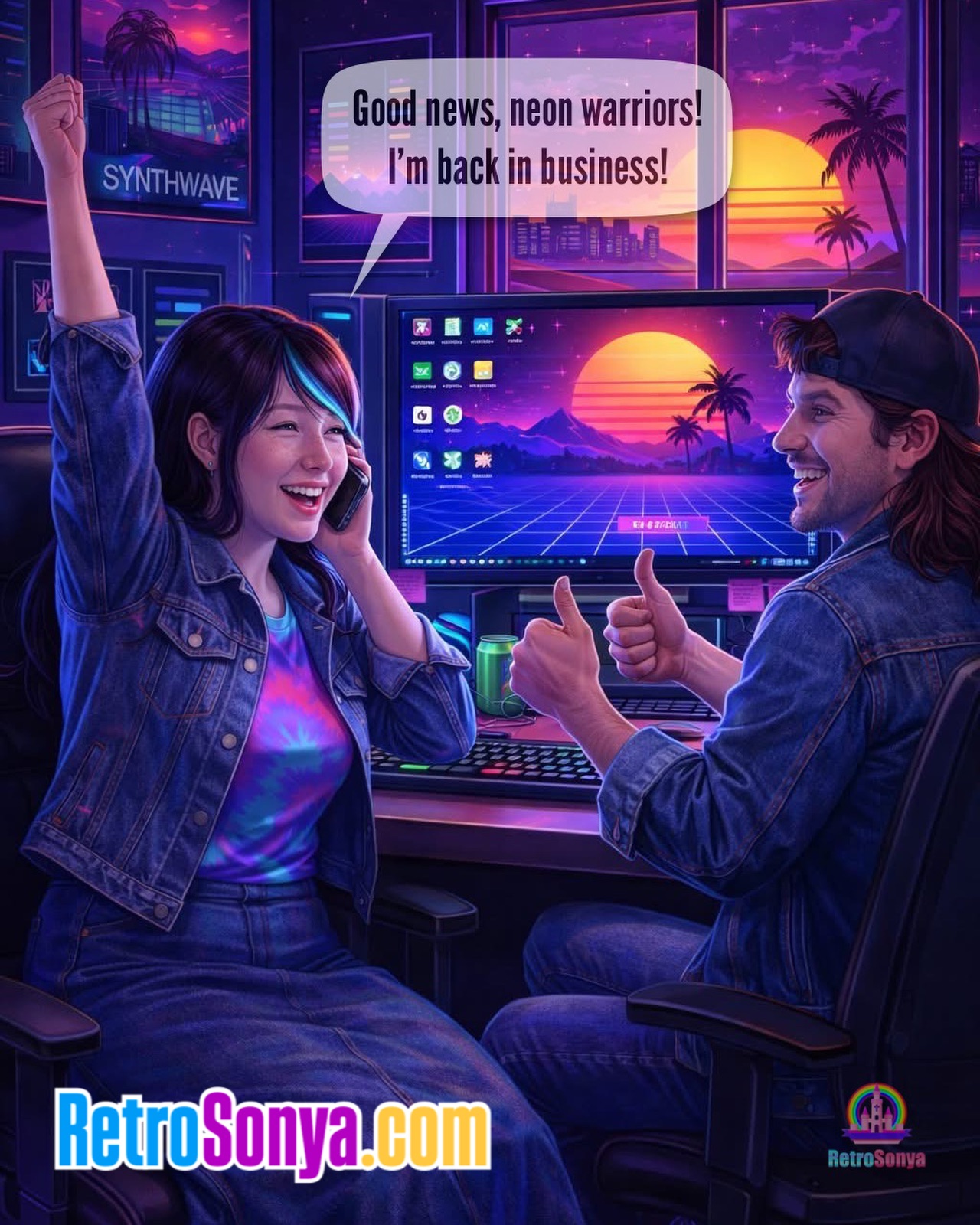 The neon grid is glowing again, synthwave warriors. 💾🌅
After three long weeks in the digital wilderness, my desktop has finally booted back to life. The Blue Screen saga is officially over, and the machine is humming again. I’m beyond stoked.
Right now, we’re doing a full system glow-up. Cleaning out the old digital clutter, wiping the dead weight, and installing a fresh Windows 11 so this rig can run smoothly like a cassette deck with a brand-new tape. The previous owner even jumped in to help get things sorted. Totally radical teamwork.
That means the creative engines are back online. My 3D doppelganger project and the music I’ve been working on are finally back in production mode. After three weeks of troubleshooting, the studio lights are on, and the synths are ready to roar.
Trust me… what I’ve been cooking up for this year is gonna be tubular. Neon horizons ahead. We’re going places. 🚀✨
#SynthwaveCreator #DigitalArtistLife #3DArtistJourney #RetroTechRevival