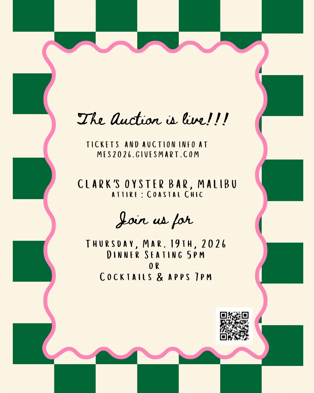 The auction is LIVE ✨ Scroll to see all the AMAZING items up on the site! There is something for everyone.
Thank you to our amazing sponsors for your generous donations—we couldn’t do this without you.
We can’t wait to see who wins!
Link in bio. Tickets available online.
#MalibuElementary #MESPTA #MalibuAuction #SupportOurSchool