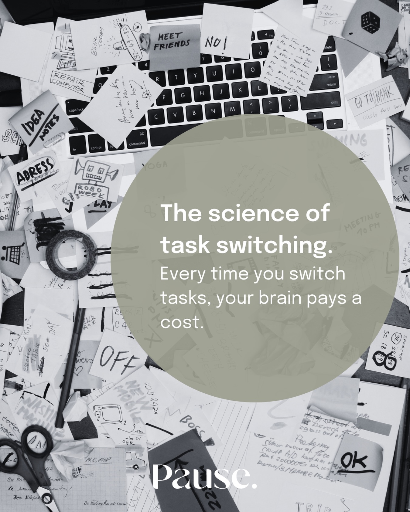 Every time you switch tasks, your brain pays a cost. It's called cognitive switching cost - the energy required to reorient, refocus, and recalibrate.
That's why you can feel drained without doing anything particularly hard.
Try this:
Protect one 20–25 minute block tomorrow.
One task, no tabs, no switching.
Attention held in one place stabilises energy. ✨
#mindfullife #taskswitching #pausecollective #practicaltips #protectyourenergy