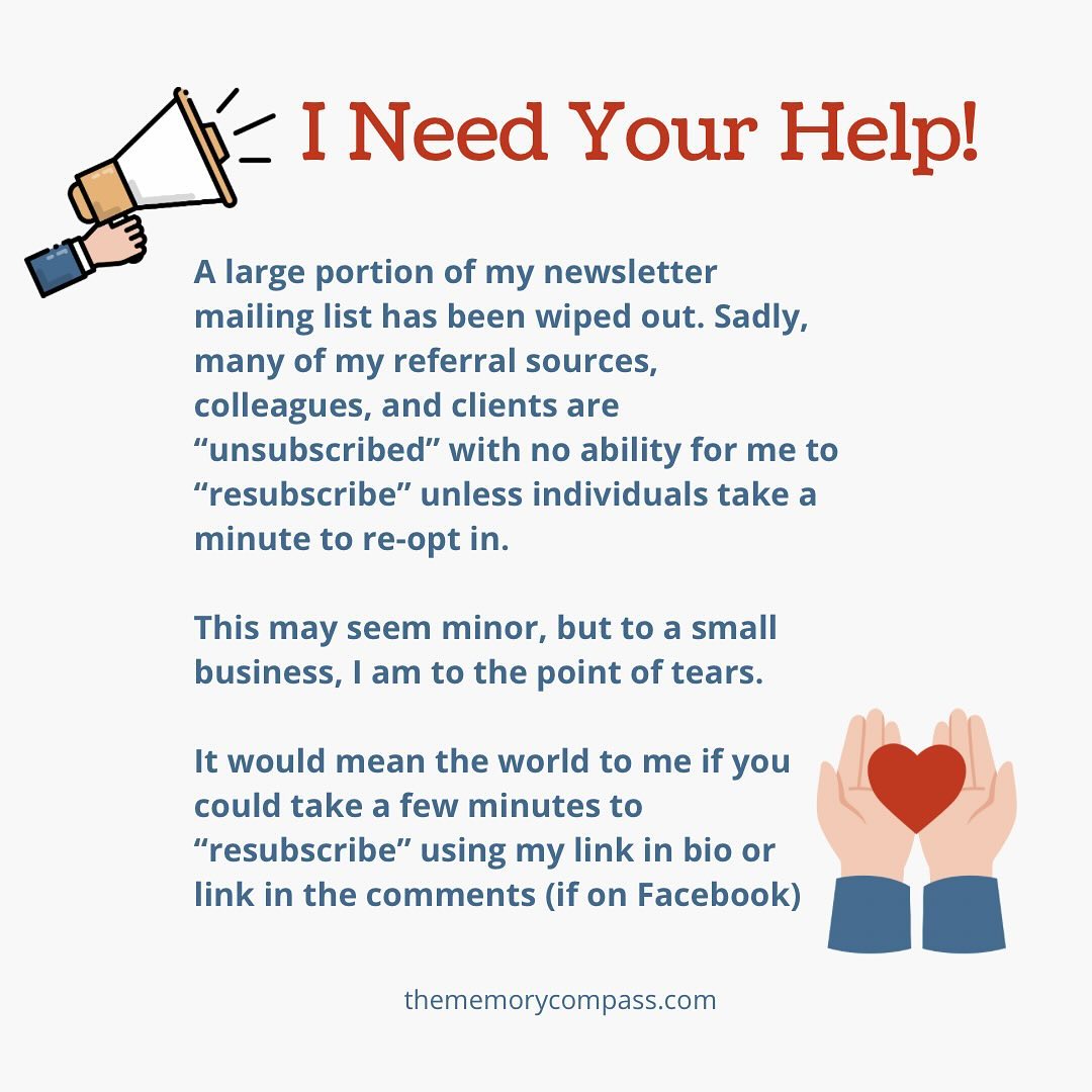 If you are a subscriber of my mailing list it would mean the world to me if you would take a few minutes to read this post and “re-subscribe” to my mailing list if you would like to continue to receive my monthly newsletter and other news.
To subscribe or resubscribe please visit my link in bio
Thank you 😭😭😭❤️❤️❤️