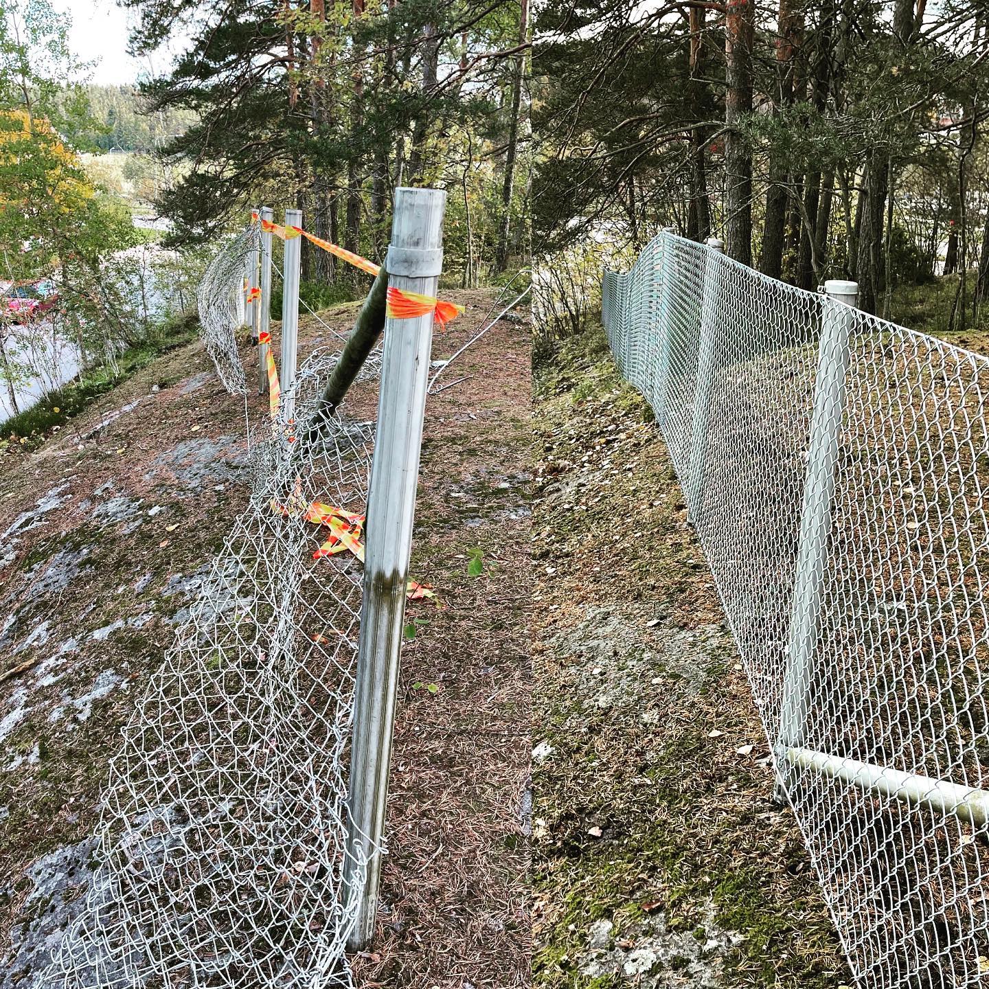 Pientä aidan korjausta, nyt voi taas kalliolla kiipeillä turvallisesti ilman putoamisvaaraa.
#aita #turvallisuus #saheraidat #turvasec #turvapalvelut