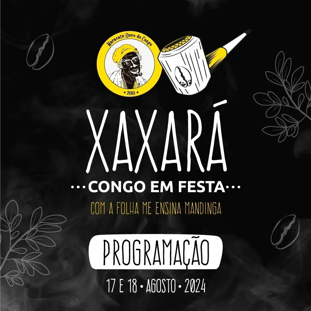 "Com a folha me ensina mandinga, se tem ginga é pra lá que eu vou!"
Confira a programação completa do XAXARÁ - Congo em Festa: Com a folha me ensina mandinga, sexta edição do festival realizado pelo Maracatu Ouro do Congo (@maracatuourodocongo)! 🖤🤍💛
🌿 SÁBADO, dia 17/07, vai ser no Espaço Cultural CITA (@espaco_cita), a partir das 15h: vivência sobre ervas e sobre o Baobá; tocada do Ouro do Congo e, pra finalizar a noite, muito samba!
🍃 DOMINGO, dia 18/08, vai ser no Sesc Campo Limpo (@sesccampolimpo): das 14h às 16h tem oficinas de alfaia e de dança com a Nação Encanto do Pina + baque coletivo (traga seu instrumento!), e às 17h, pra encerra a programação, tem um show especial do Ouro do Congo com várias participações especiais!
A gente espera por vocês pra comemorar 14 anos de muito axé! 💛
#xaxaracongoemfesta #maracatuourodocongo #cita #campolimpo