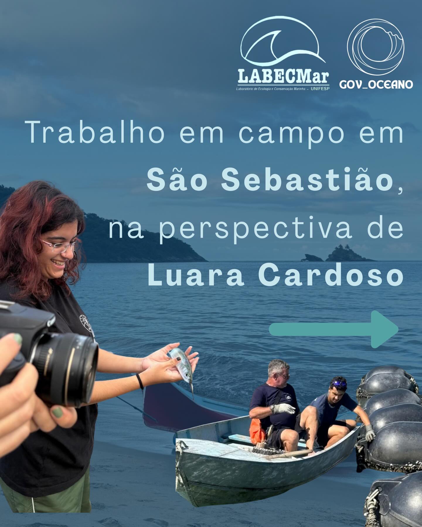 🌊✨ Um olhar em primeira pessoa: @luazcr compartilha suas vivências e perspectivas sobre o trabalho em campo realizado em São Sebastião/SP. Ela compartilha experiências e aprendizados ao lado das comunidades locais que vivem o mar todos os dias.