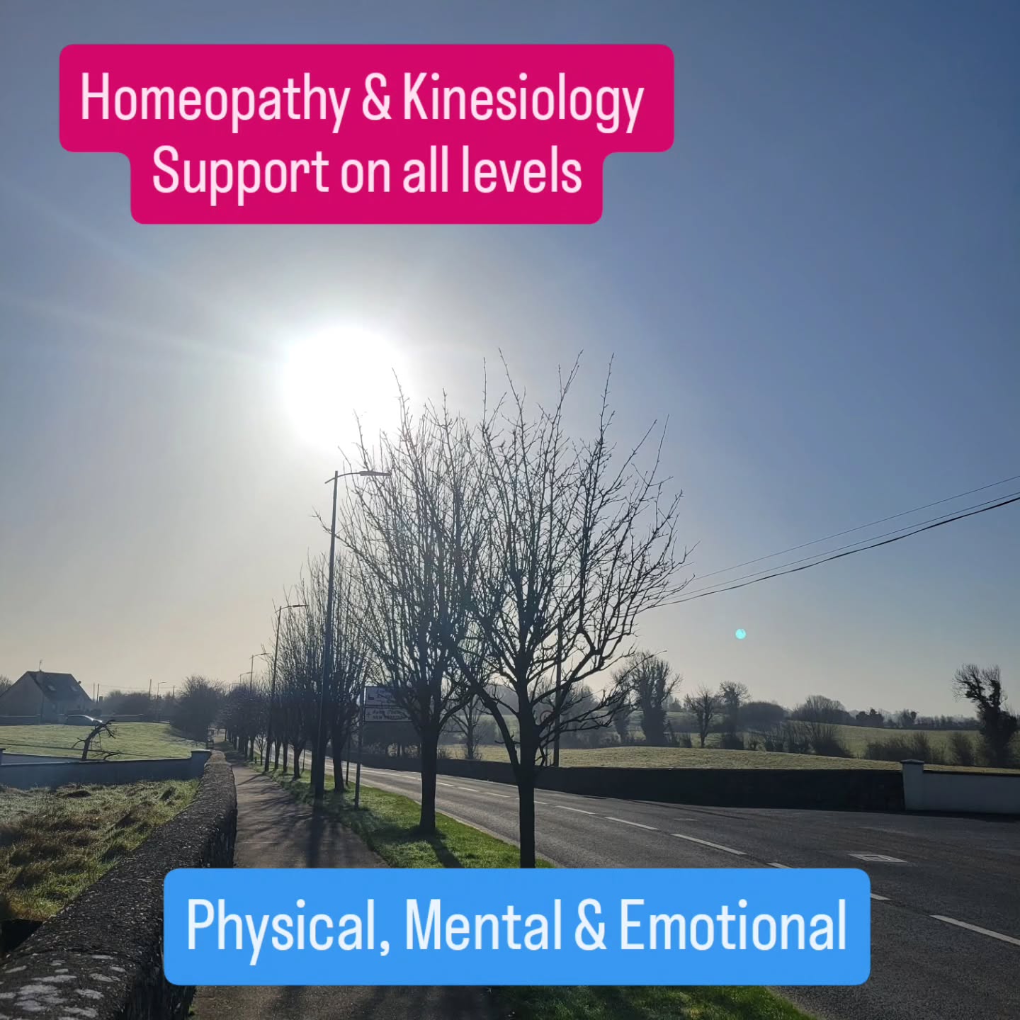 Homeopathy & Kinesiology support your body to Heal from Within. Supports rebalancing and brings harmony on all levels physical, mental & Emotional Levels.
Creating Harmony means people my clients flourish and restore quality of life they are able to do the things they want to do when they want to do it.
Increasing your self awareness listen to your body it's gives us all the queues we just need to listen and it will tell us what it needs to heal and rebalance. Homeopathic remedies, the muscle testing with kinesiology, Mindset changes all tools that support & allow us to come back to balance at a pace that is suitable to our needs. Support that meets us where we are at, its gentle and non invasive.
Practicing self care needs to be non negotiable
As a Holistic Wellness Expert i listen to my body and I refuel it often with nature, sleep, nourishing food, gratitude. I flourish now because I LISTEN to my bodies needs... I didn't always its been a journey
Start yours today.... if you have symptoms on the 💫Physical level #aches #headaches
💫Mental Level #anxiety # sleep disturbance
💫Emotional Level #overwhelmed #burntout
Reach out to Denise I will support you as best I can
Denise 086 3918442
Email: denise@dkholistictherapies.ie
Website: www.dkholistictherapies.ie
Appointments in person or online.