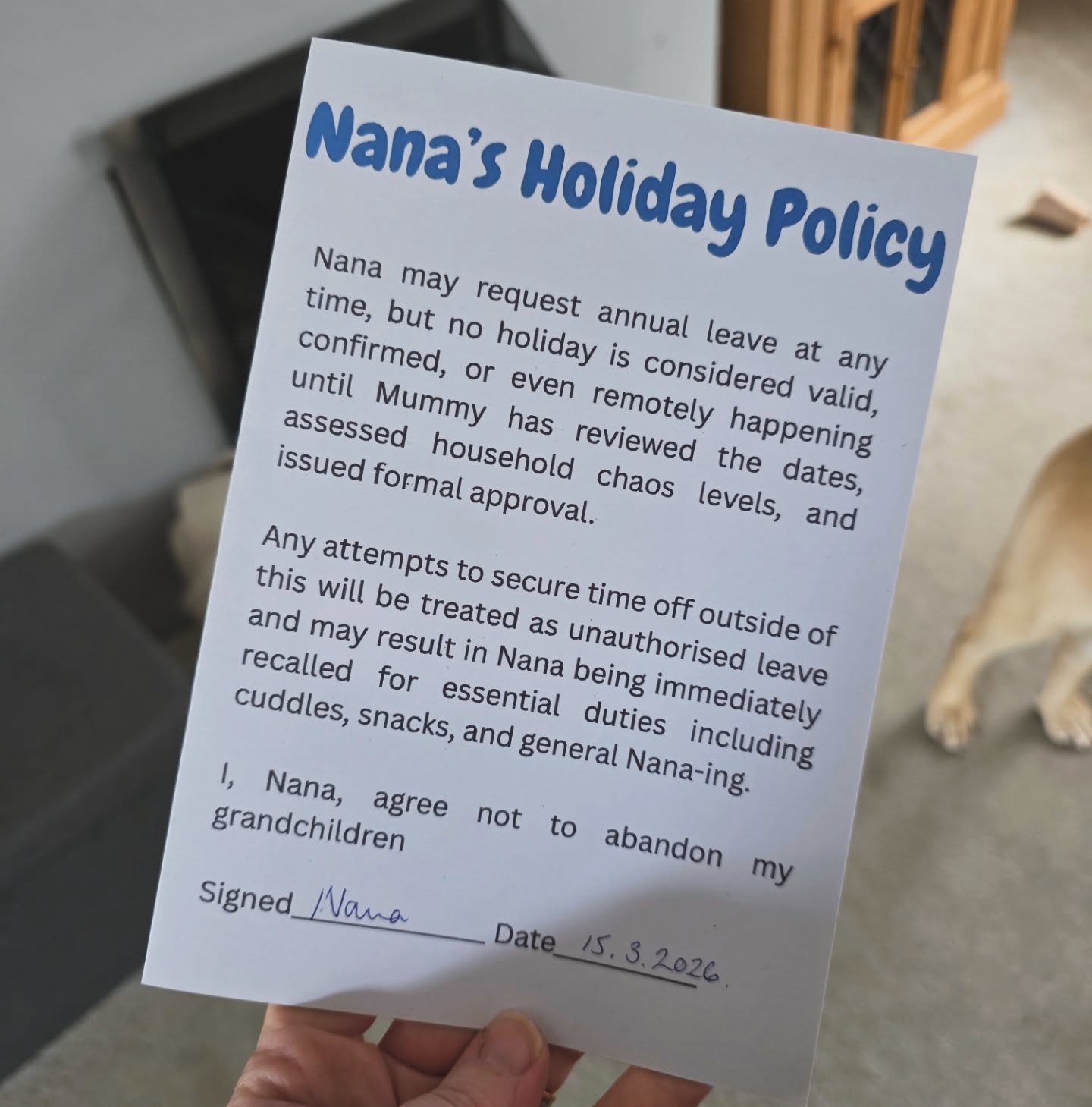 Legally binding now innit
As 6 year old feral Fred wrote in my card this morning - 'Happy Muffers Day'
#mum #nana #mothersday #Funny #card
