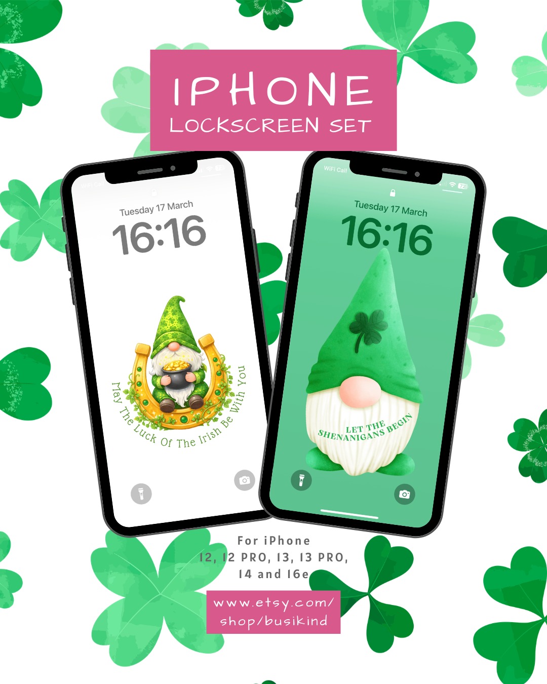 A little lock screen fun with some Irish humour in honour of St Patrick's Day. Enjoy the shenanigans and stay blessed 💚☘️
This product is only available on Etsy:
https://www.etsy.com/uk/listing/4473466668/st-patricks-day-iphone-quotes
Follow @busikind For More!
#happystpatricksday #Irishblessings #gnomes #iphone14 #iphone16e #funnyquotes #digitalart #digitaldesign #stpatricksdayquotes #irishblessing #iphonetips #londonirish #celticquotes
