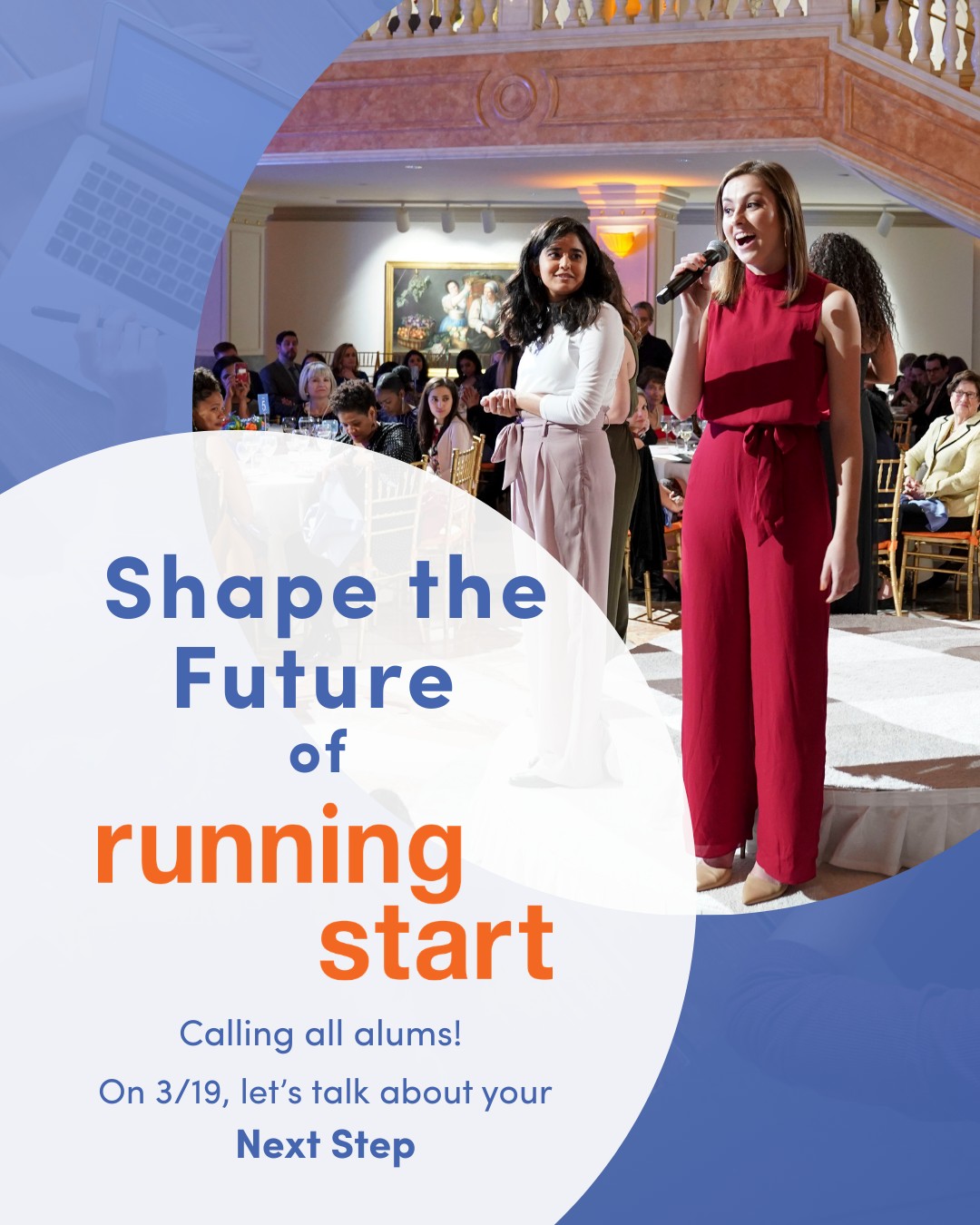 30,000+ women leaders. One powerful network.
If you’re a Running Start alum, you’re already part of something bigger. Now we’re building the next step—and we want you in the room.
Join our Next Step Kickoff Networking Session and connect with young leaders across the community.
Thu, March 19 | 5–6 PM ET
Link in bio to register