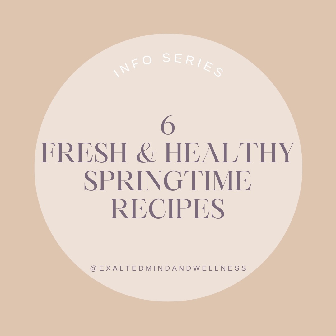 Embrace the flavours of spring with our fresh and healthy recipes! 🐰🌷
#SwipeRight for six recipes, including healthy dessert options!
#exaltedmindandwellness #springrecipes #easterrecipeideas #happyeaster #healthyrecipes