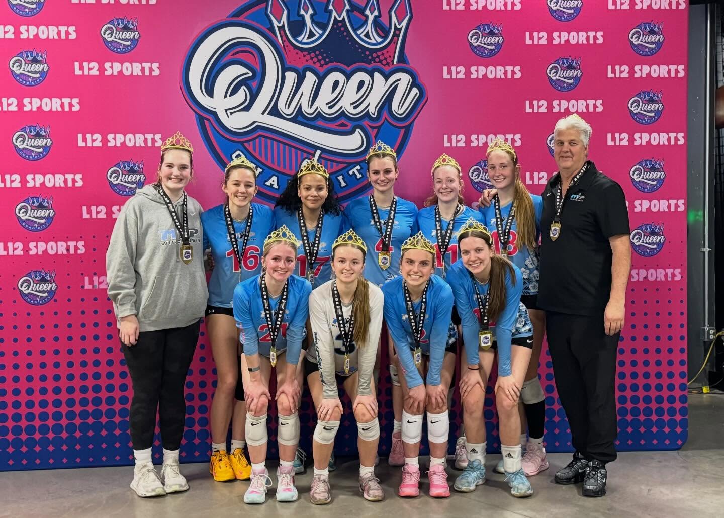 Congrats to 16 Blue & 17 Blue for taking 1st Place in the Queen of Quad City tournament!! And to Raygen J (16 Blue) and Talia V (17 Blue) for being named MVP for their division!