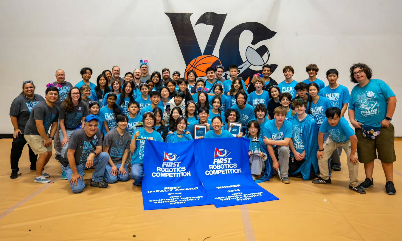 CRAZY VENTURA DISTRICT QUALIFIER FOR FALKON ROBOTICS!!
🏆 IMPACT AWARD WINNERS! This award recognizes Falkon Robotics for years of sustained excellence in community efforts to increase access to STEAM. We spent over 80k hours planning various events, boothing, mentoring, volunteering, and much more. This award also earns Falkon Robotics a spot at the Southern California District FIRST Robotics Competition Championship in April.
🤖 1ST PLACE OVERALL! We were picked by @team4414_ and @frc973 to join the 1st seed alliance. Our alliance advanced through semifinals and finals, ultimately winning the robot game. This is especially incredible because WALL-E faced electrical issues all-day competition Day 1, but our team worked hard to diagnose issues and apply repairs for a recovery and comeback on competition Day 2.
🌟 LEADERSHIP AWARD AND WOODIE FLOWERS AWARD! Shout out to our Leadership Award Semi-Finalists Isaac P and Saam S for their outstanding leadership contributions. We also recognized Mentor Robin as our Woodie Flowers nominee for her support in the Visual Strategy Subsystem.
🎨🃏 TRADING CARDS!! Our cards were another hit at this event. It was amazing to see everyone looking for their cards and talking with one another.
Up next are the Aerospace Valley District Qualifiers and the SoCal Championship April!!
#FalkonRobotics #CVHS #firstroboticscalifornia #STEMexcellence #FalconPride
@crescentavalleyhs @gusdcollegecareer @firstroboticscalifornia