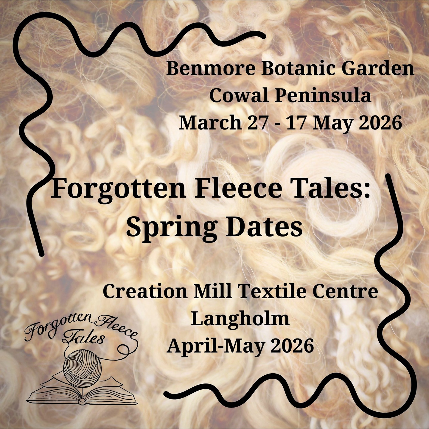 Have you visited our #forgottenfleecetales exhibit yet? It's enjoying its last fortnight at the wonderful Borders Textile Towerhouse in Hawick, before moving on. The next leg of the tour will see the artworks split across two smaller venues: the new @creation.mill.cic.langholm space in Langholm, and the beautiful @benmorebotanicgarden on the Cowal Peninsula. This will give more people a chance to explore the exhibit and its important message of sustainability, as well as giving our Argyll-based artists an opportunity to show off some new works!
#weaver #handwoven #slowcraft #sustainablecraft #textileart #exhibition #benmorebotanicgarden #creationmilllangholm