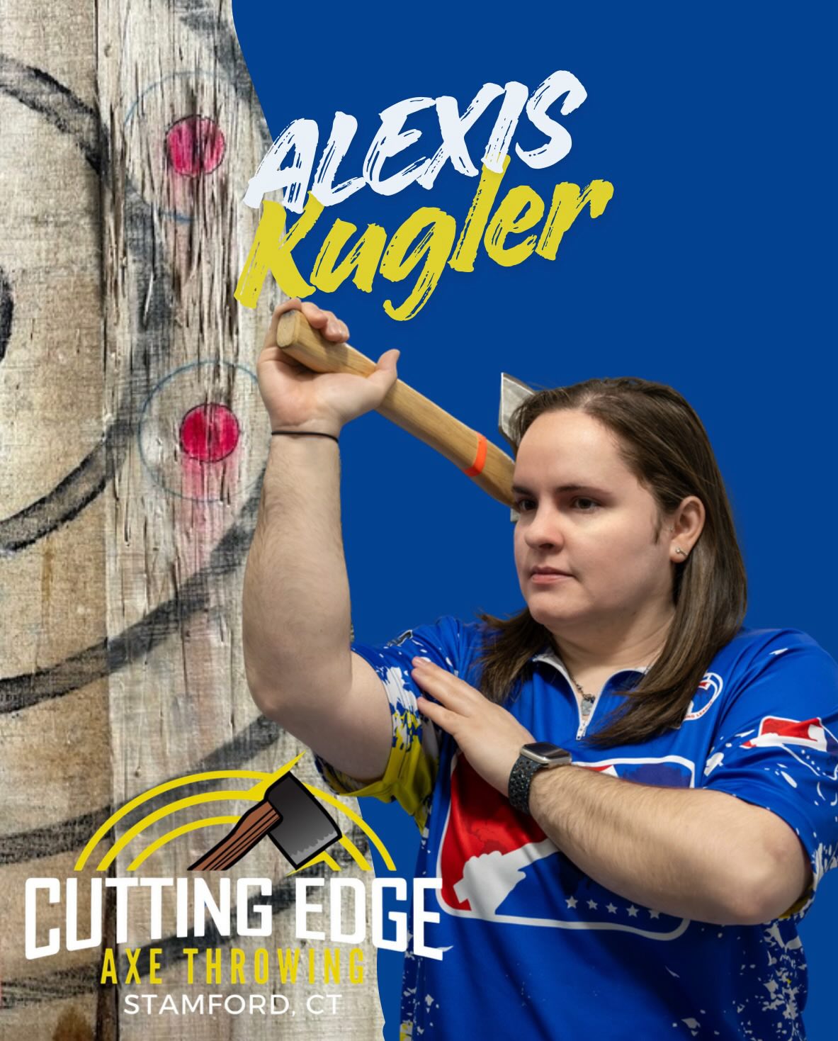 Welcome back to Worlds Wednesday! 🪓 🌎 🗡️ The World Axe and Knife Throwing Championship will be this April and we are so proud of all of the people who will be representing Cutting Edge Axe Throwing there! This week we celebrate Alexis! We are so proud of you Alexis! #watl #axethrowing #knifethrowing #everyonewatcheswomenssports #womenempowerment