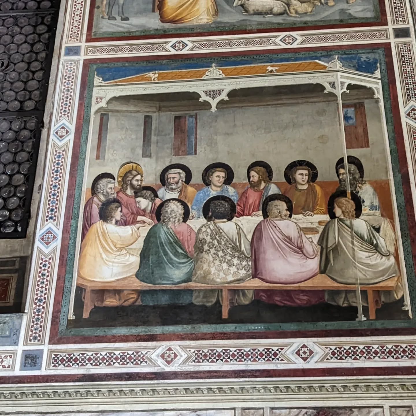 In 1305 Giotto completed the frescoes of the Scrovegni Chapel in Padua. He presents scenes from the life of The Virgin and the life of Christ, as well as The Last Judgement on the end wall. It is a magnificent space! #latinrocks #Padua