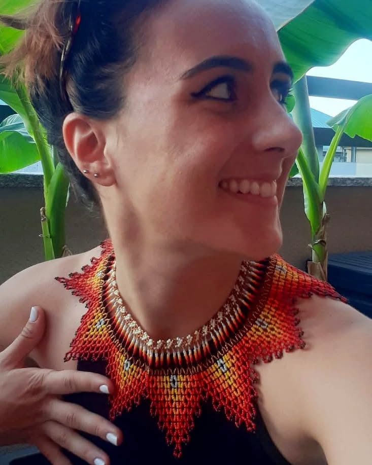 💛Quimbaya necklace ❤️🔥The name is in honor of the #quimbayas 🐆🌌 that were part of the pre-Columbian period.
🌼They were characterized by making very precious gold and copper #jewelry and sculptures I think this necklace is a #beautiful symbolic representation of this❤️🔥
🥰 is a necklace that shines like the gold 🥰😘 and burns like the fire 🔥⚡️