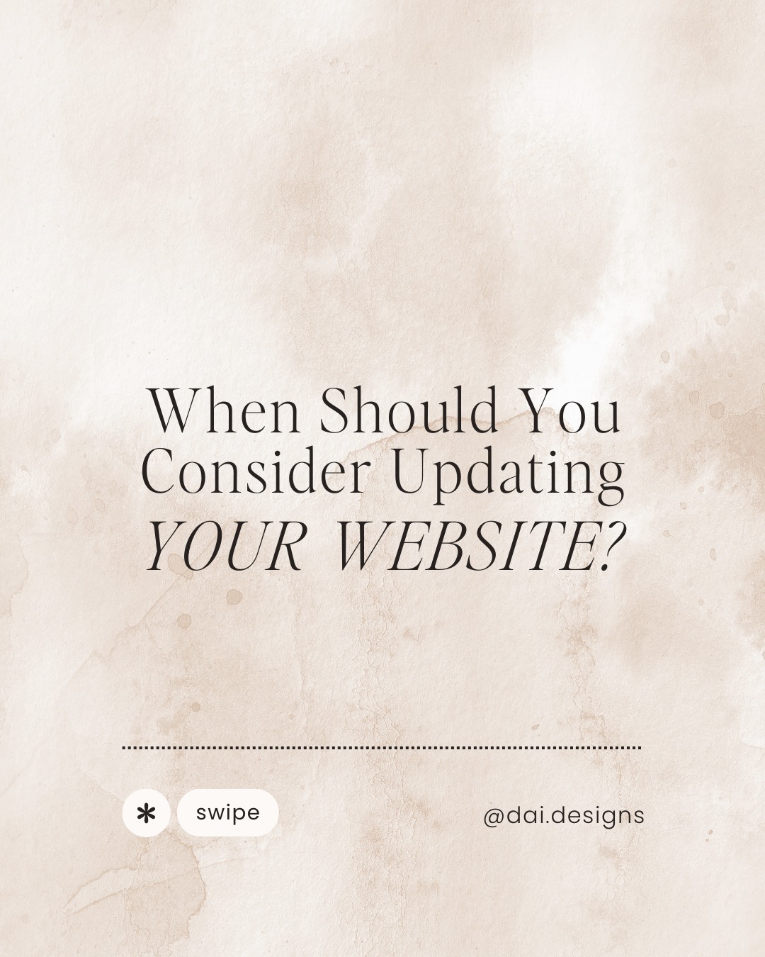 Hey there, amazing female entrepreneurs! Is your website feeling a bit out of touch? Time for a refresh! 💁♀️✨
💻 Your website should sparkle like you do, and here's how to know when it needs some love:
✨ Has it been over a year since your last website update?
✨ Is your website mobile-responsive and adapting to different devices?
✨ Are you showcasing new services or products?
✨ Is your site loading quickly and link-free?
✨ Have your branding or business goals shifted since your last update?
✨ Are you losing traffic or experiencing a high bounce rate?
Ready for a website glow-up, lovely ladies? ✨
Let's chat over a FREE Clarity Call. I'll give you a complimentary website audit and share how we can make your online home shine brighter than ever.
Claim your spot now, and let's make your website your ultimate business wing-woman! Click the Link In Bio or visit us at daidesigns.com.
#WebDesign #WebsiteAudit #GirlBossUpgrade #wixwebsite #squarespace #webdesigner