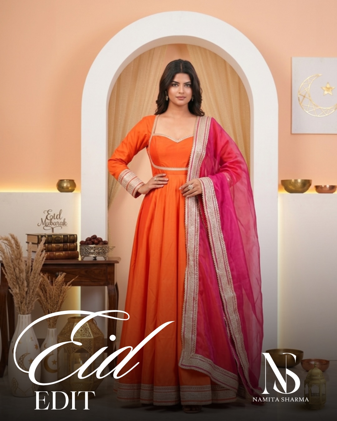 Celebrate this season of joy, grace, and togetherness in outfits that beautifully blend tradition with contemporary charm. Soft pastels, rich jewel tones, and luxurious fabrics come together to create looks perfect for Eid prayers, family gatherings, and festive soirées.
Designed with attention to detail and a focus on comfort, Namita Sharma Label ensures you shine with confidence while embracing cultural heritage.
#EidOutfits #EidFashion2026 #FestiveWear #IndianEthnicWear #namitasharmalabel
