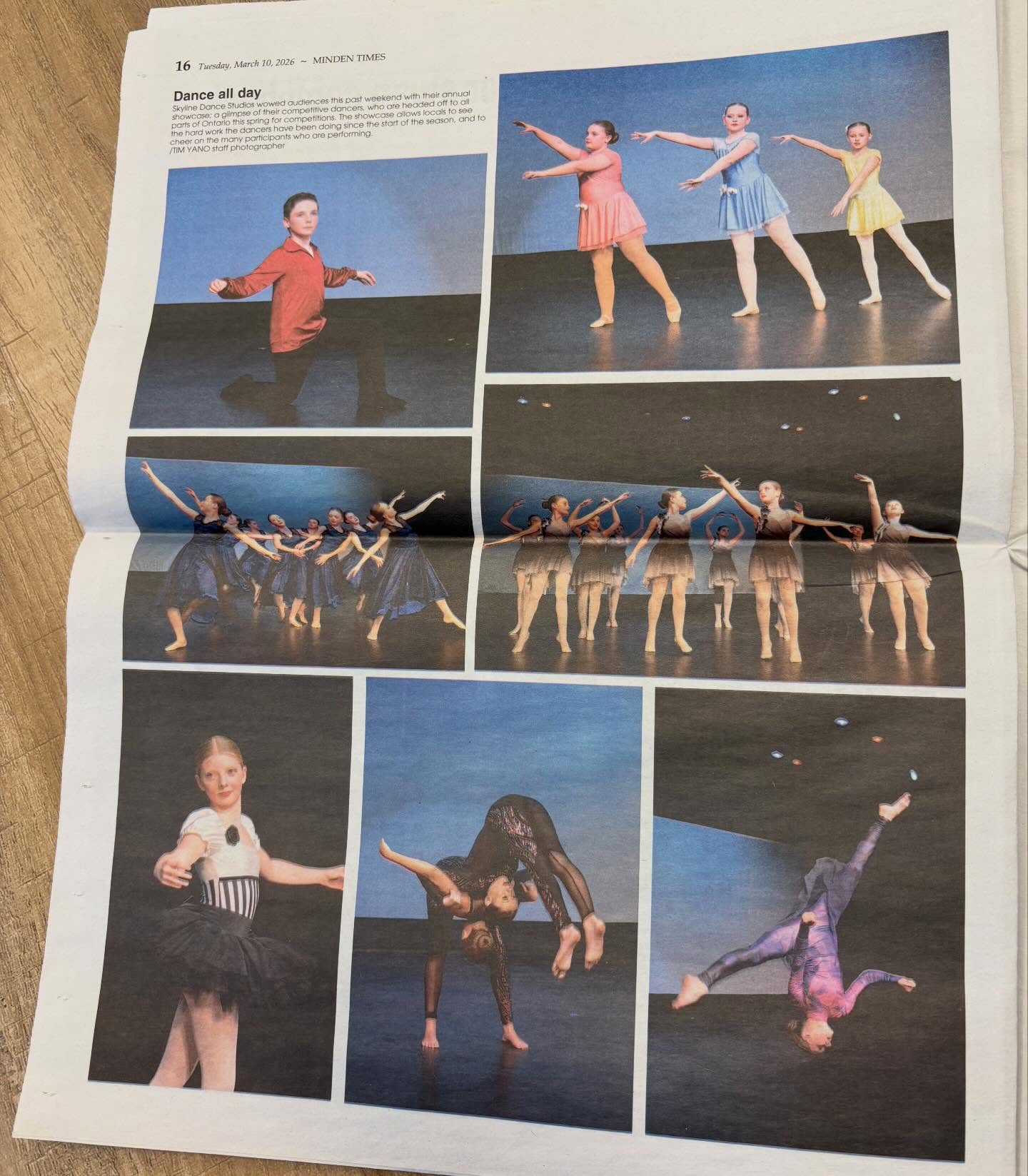 Thank you to the Minden Times for the lovely feature on our showcase 📰🤍
We appreciate you helping us share such a special moment for our dancers and studio community!
