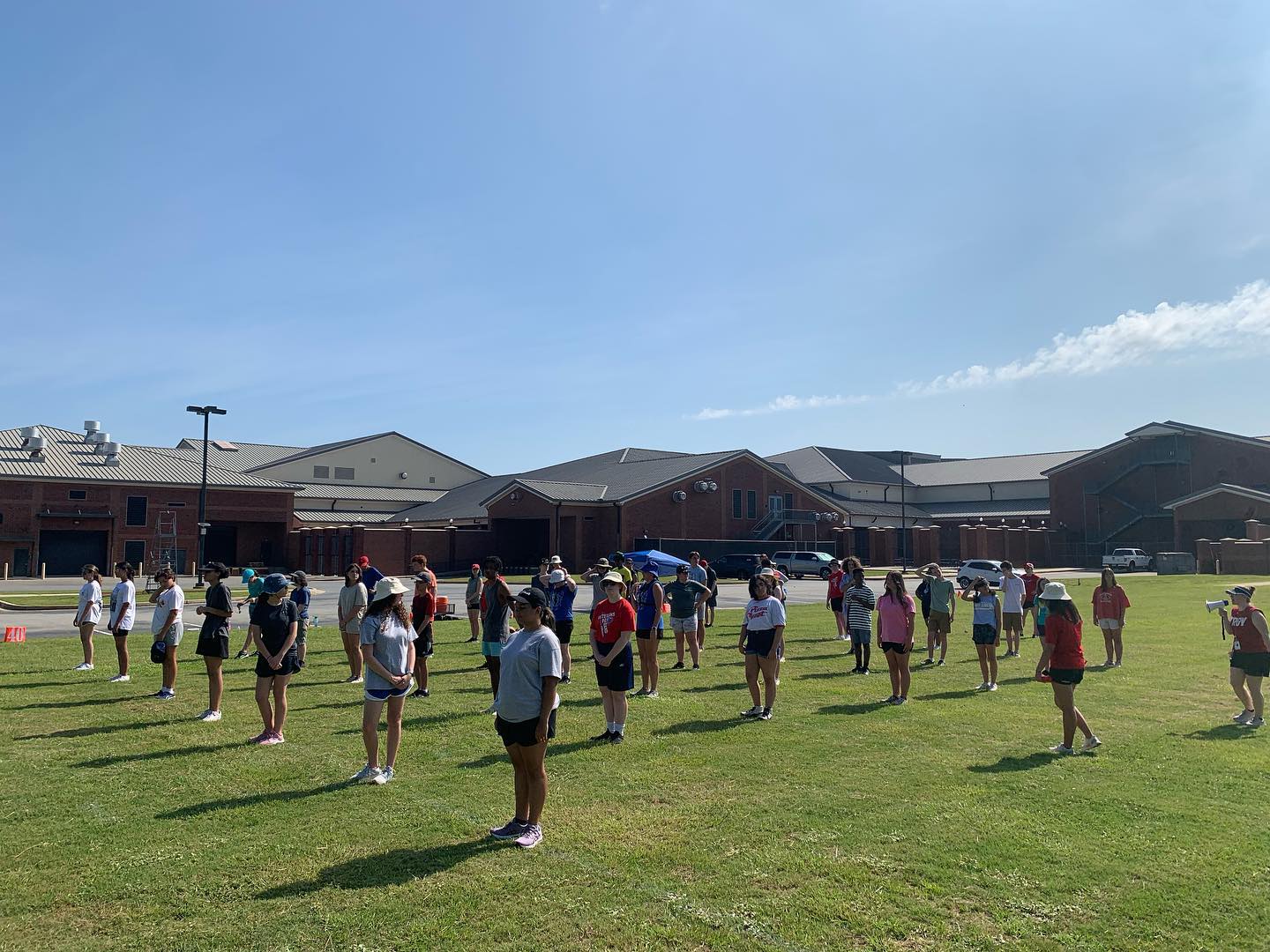 Sights from our first day with rookies, and a little sneak peak of what the percussion have been working on this week!