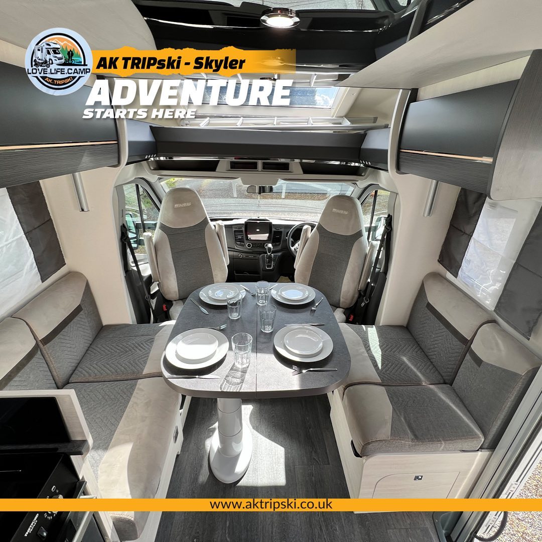 Luxury Experience ๐
Our โDukeโ ๐ #Chausson 788 Titanium Premium #Motorhome is a modern stylish and practical motorhome with rear height adjustable Island Bed over a large garage beneath, and an electric drop-down bed over the lounge, and can as a result accommodate up to 5 x persons and has 4 x belted travelling seats on board.
Create your #memories!
Find out more and contact us directly or simply check availability via website.
๐ www.aktripski.co.uk
๐ฉ info@aktripski.co.uk
#motorhomerental #motorhomehire #boboonie #chausson #memories #summervibes #campervanlife #campervan #hertfordshire #essex #travel #discoveruk