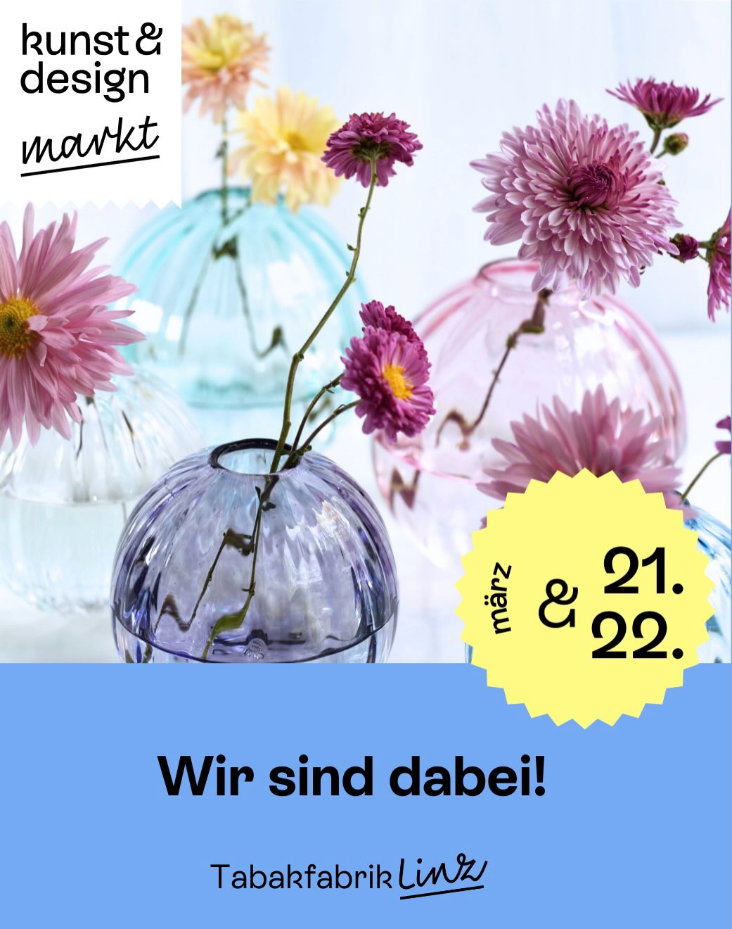 Wir sind dabei 🤍
Der Glass Maker Space kommt zum @kunst_designmarkt in Linz – und bringt echtes Handwerk mit.
Bei uns dreht sich alles um zeitgenössisches Glasdesign: mundgeblasene Vasen, Einzelstücke, Kleinserien und Objekte mit Charakter ✨
Hinter dem Glass Maker Space stehen Verena Schatz und Michael Prat – mit viel Leidenschaft für Material, Form und Feuer.
👉 Beim Markt kannst du unsere mundgeblasenen Unikate made im Salzkammergut live entdecken und ein Stück echtes Glashandwerk mit nach Hause nehmen.
📍 Tabakfabrik Linz
🗓 Sa, 21.03. & So, 22.03.
⏰ 10–18 Uhr
Komm vorbei – wir freuen uns auf dich 💫
#glassmakerspace #glasdesign #mundgeblasen #linz #kunstunddesignmarkt handwerk designliebe