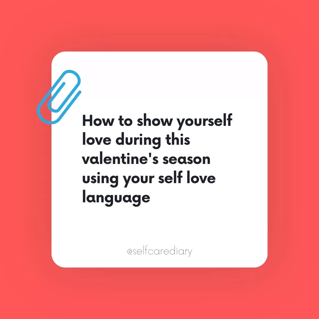 Are you giving yourself love that you deserve during this valentine's? Learn more about self love languages on my blog
Link on bio♥️ #selflove