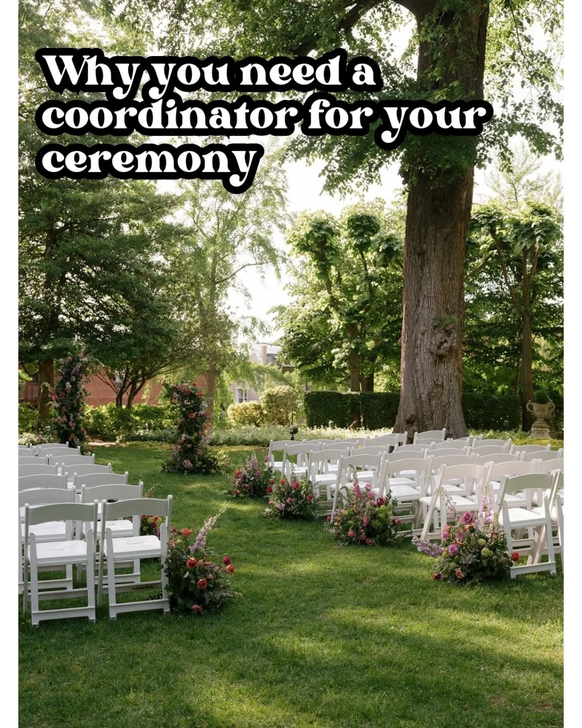 Because we create the pace and troubleshoot anything before, during, and after!
Like what, you ask?
You have guests that will show up more than 30 minutes prior to the ceremony with nothing to do (I've got advice on this...just ask), all while you, your partner, and your VIPS are doing what they need to do.
We get those guests occupied and educated. Or kick them out if necessary (sorry in advance). 👋🏻
Your officiant needs to know where to be or what to do.
We get them to the DJ and video teams to get mic'ed, tell them where to hang, review cues, and so much more. 🤗
Your VIPS processing down the aisle treats the processional like a sprint into the wilderness where they'll wander and be scared for their lives.
We set the pace, show them where to go, and wipe off any last minute lint bunnies. 🗺️
Your photographer needs photos of you and your VIPs without obstruction.
We move, poke, and adjust people as needed. ↔️
Your late guests will stand awkwardly in the back of the room.
We get them to be seated in the back as quickly as possible. 🪑
We really love ceremonies and want them to run smoothly, look amazing, and for everyone to feel confident and calm so they can focus on what really matters. Even if you don't think you need a coordinator for it, you really, really deserve one.
Photo @kateannphotography
Florals @arrowbellaweddings
Venue @meridianhouse