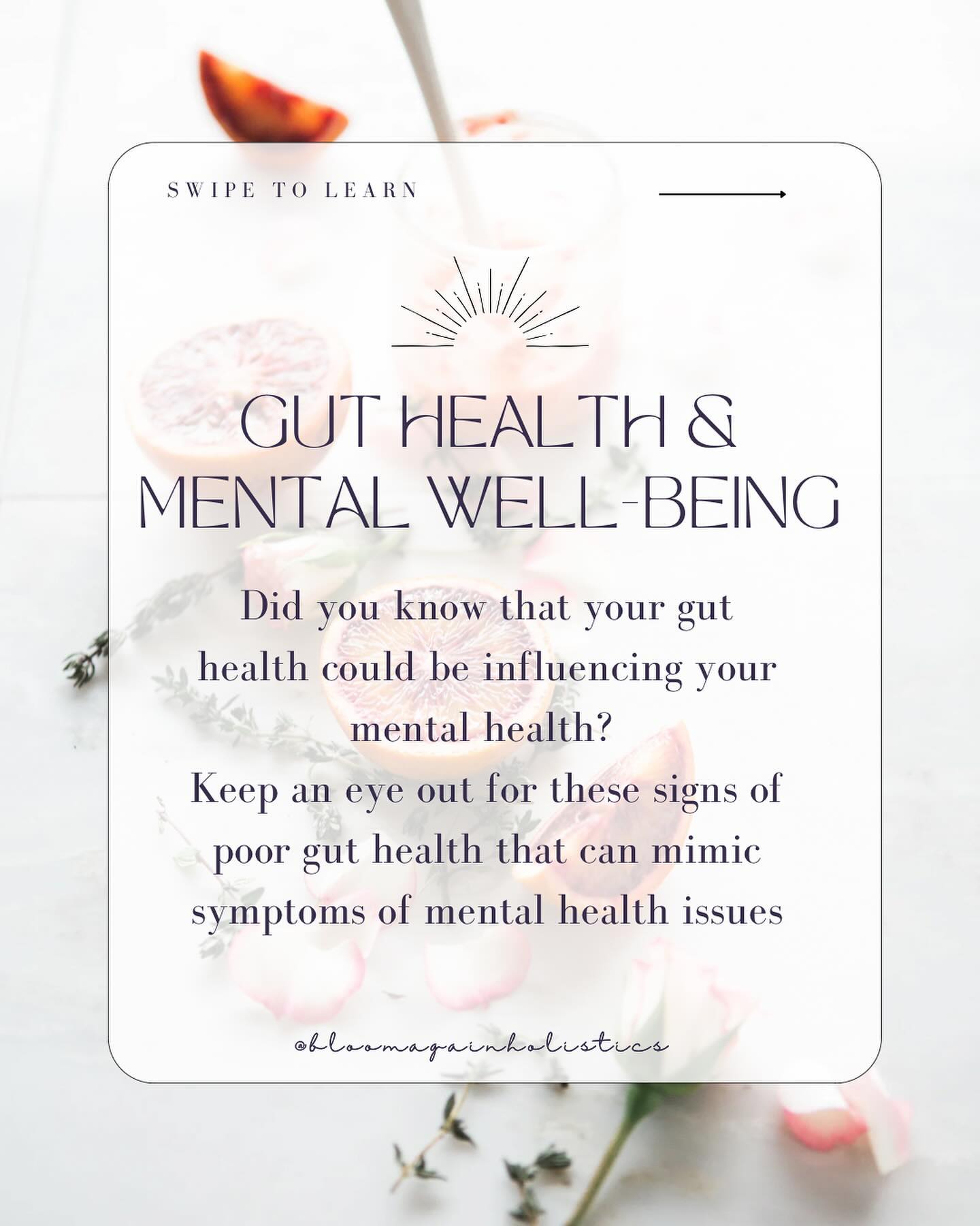 🌱 Are you experiencing mood swings, brain fog, or persistent fatigue? Your gut health could be the culprit!
➡️ Swipe to discover how these signs of poor gut health may be impacting your mental health.
👉 If you resonate with any of these symptoms, it may be time to prioritize your gut health ❤️🩹
Follow @bloomagainholistics to learn more
#GutHealth #MentalHealth #Wellbeing #Fatigue #MoodSwings #HealWithin #HolisticHealth #Nutrition #GutBrainConnection #BloomAgain
Do these symptoms feel like a normal part of your day to day life?