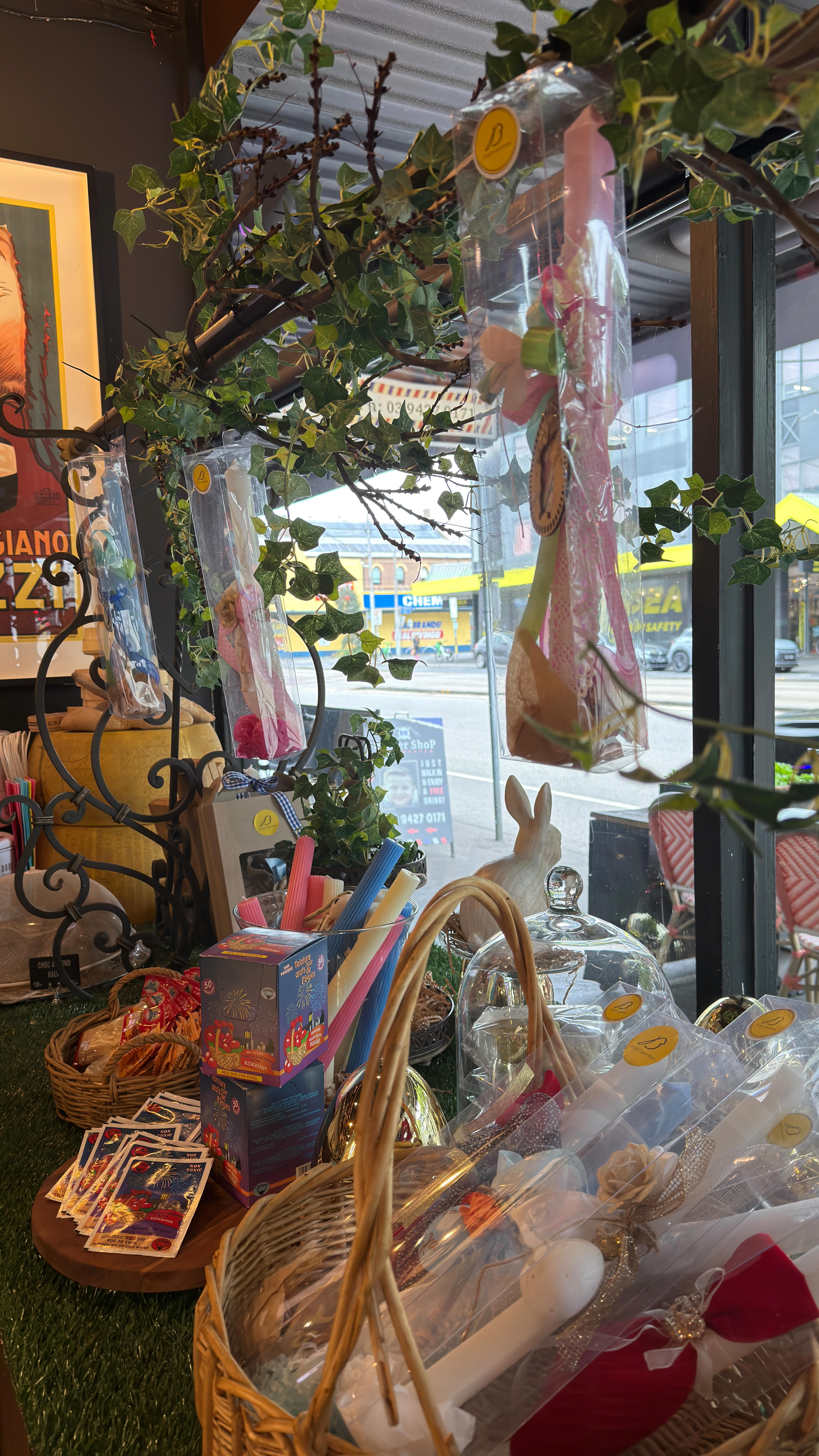 EASTER, THE WAY WE’VE ALWAYS KNOWN IT 🤍
From the glow of our candles to the scent of fresh tsoureki in the making…
everything you need for a traditional Greek Easter is here waiting.
Red egg dye, mahlepi, vanilla, and all the little touches that bring it together — just like it has for generations.
Come by, take a moment, and start your Easter the right way.
#GreekEaster #LaikonDeli #EasterTraditions #TsourekiTime #RichmondMelbourne