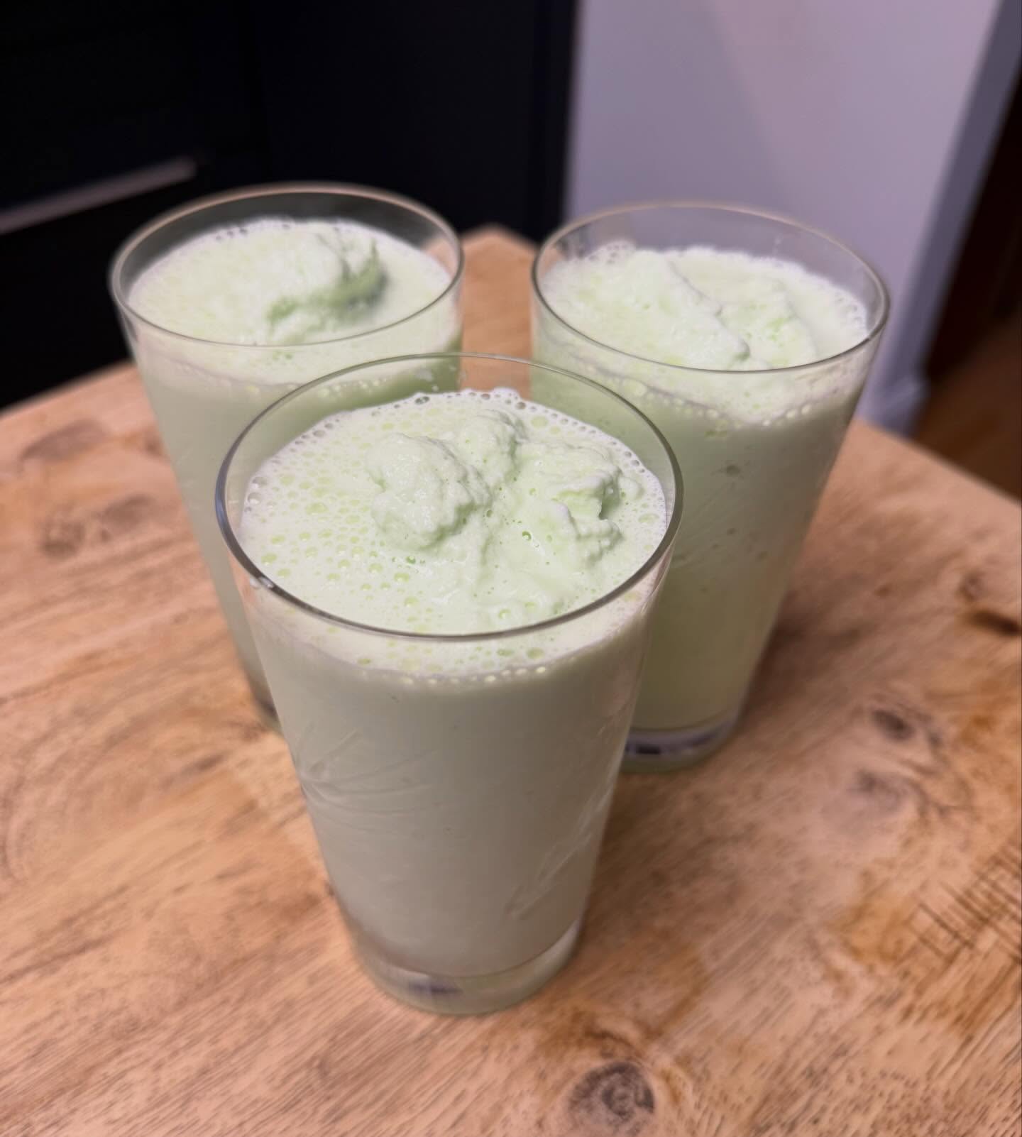 Mom can you make a shamrock shake?Yes, of course I can. ☘️ #icecream #shake #lucky #green #cheflife