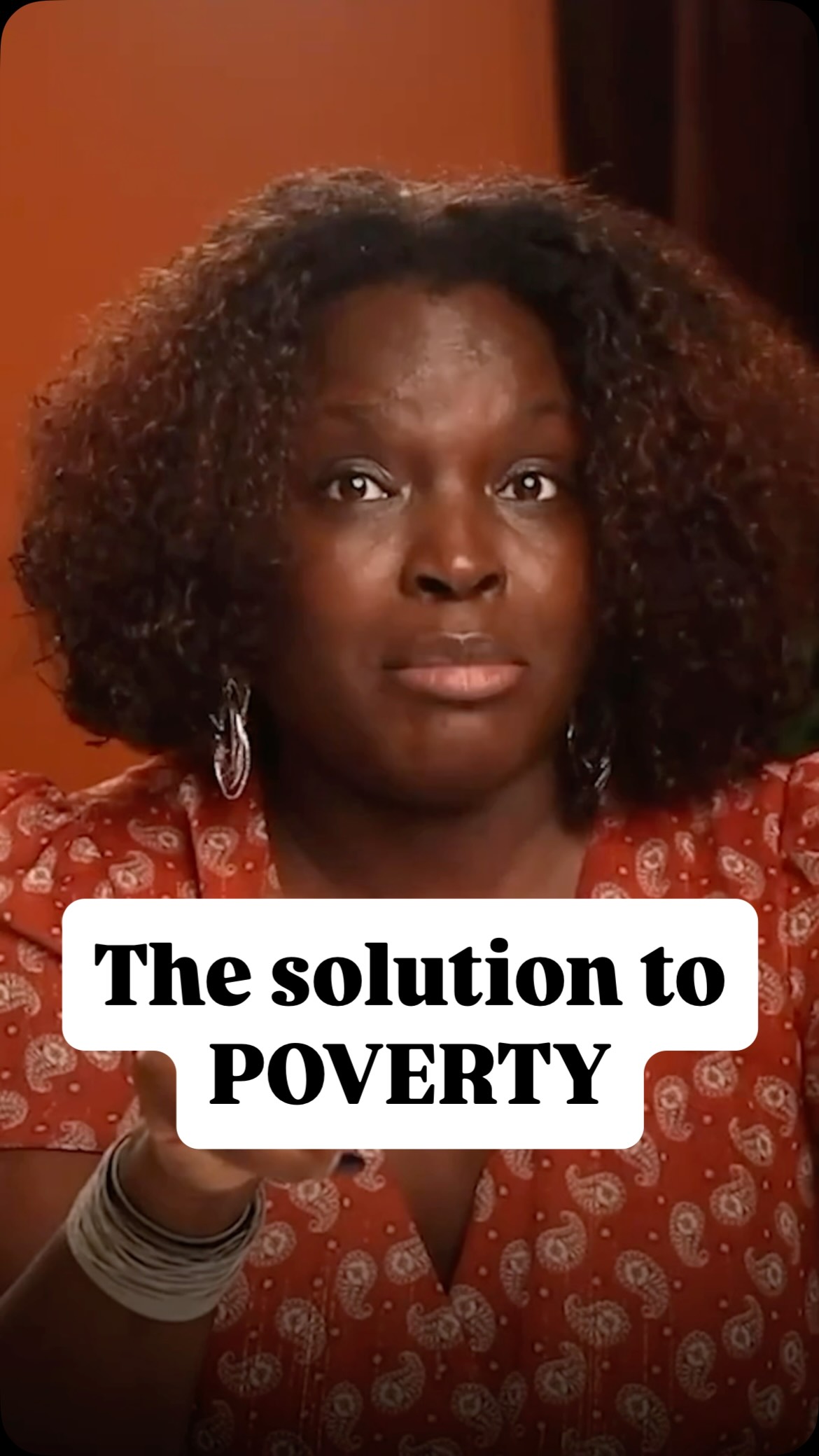 Poverty is solved by prosperity, not poverty alleviation.