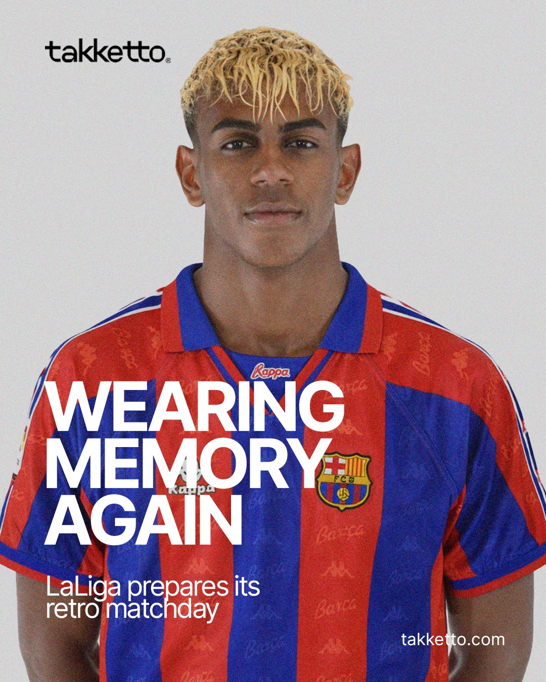 LaLiga is looking back by asking clubs to wear retro shirts for a matchday built around memory, identity and football heritage.
More than a nostalgic gesture, the Retro Matchday turns historic kits into a way of reconnecting with the visual language of the game: classic collars, old sponsors, timeless colour palettes and silhouettes that still carry meaning.
Because some shirts do more than represent a season. They preserve an era, a feeling, and a way of remembering football.
#takketto_ #retrofootball #laliga #marca