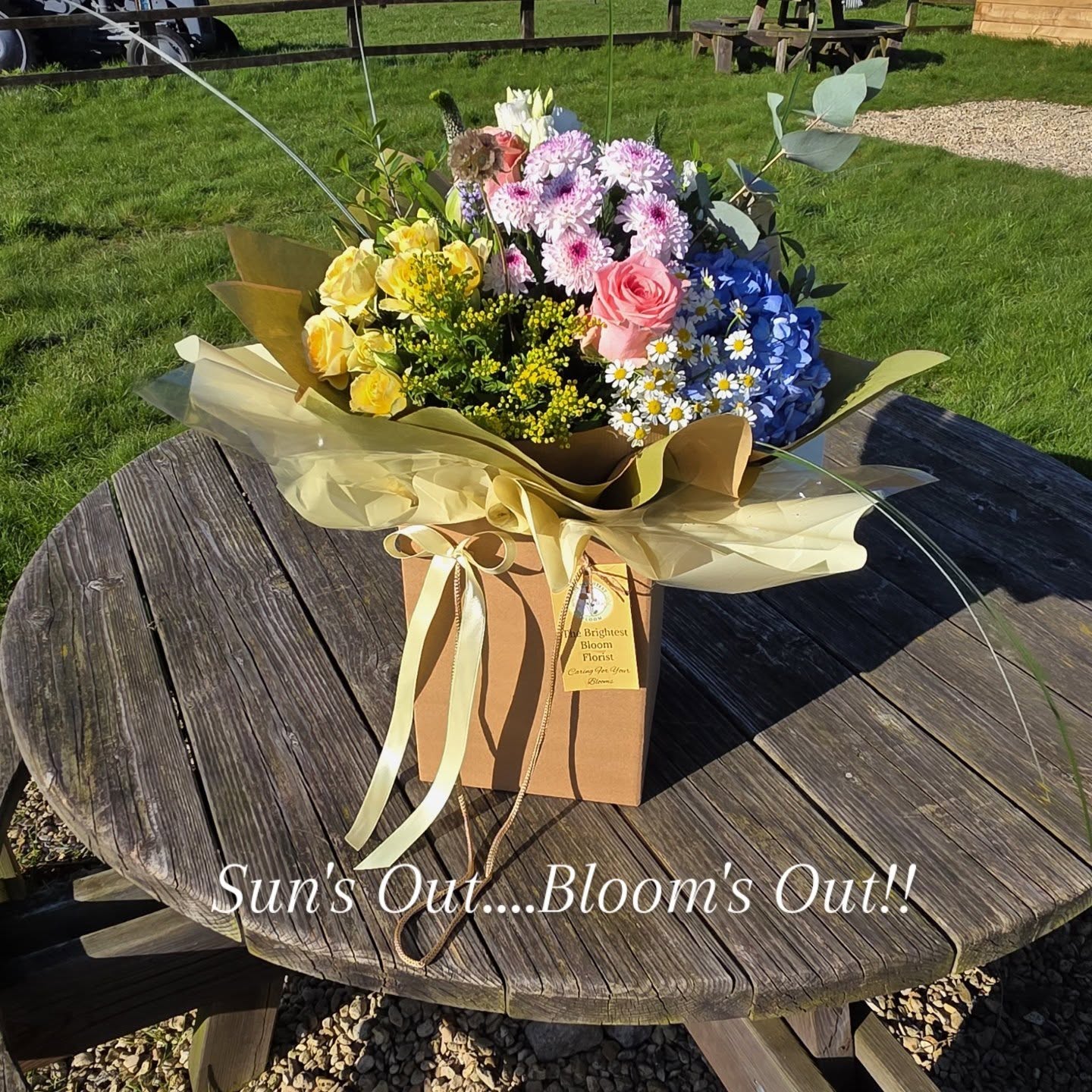 We’ve packed all the best colours of the season into this one. From those pops of yellow to the dreamy blue hydrangeas, it’s like a garden in a box.
DM to order yours!
Hashtags: #SpringVibes #SunnyDays #GardenFresh #LocalBusiness #FloristOfInstagram