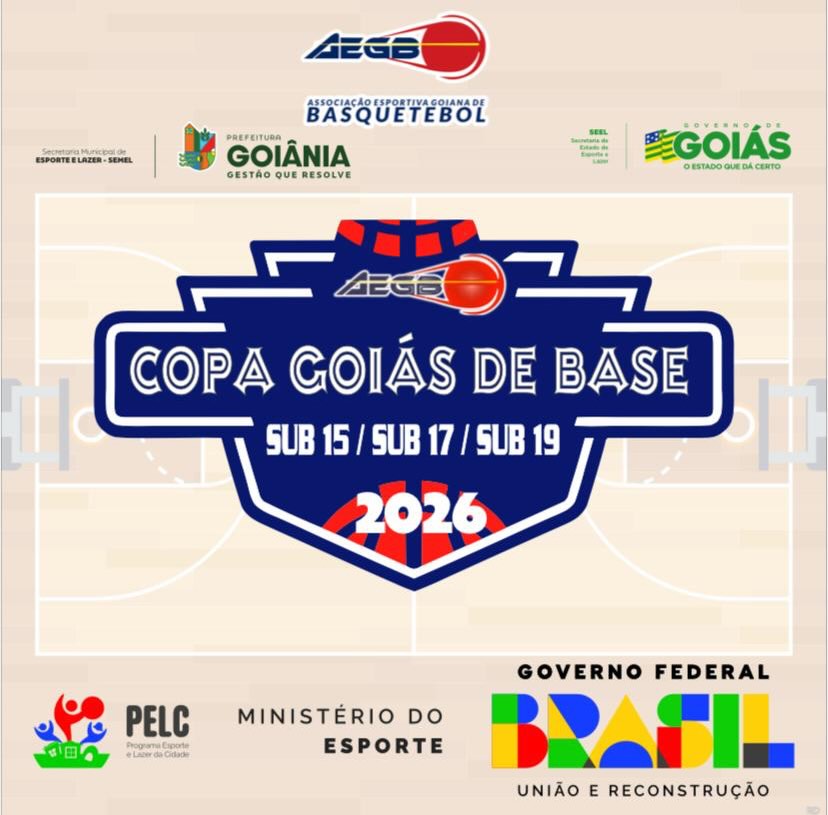 🏀🔥 VEM AÍ! 🔥🏀
📅 De 04 a 07 de junho de 2026
Feriado de Corpus Christi!
A Copa Goiás de Base 2026 já tem data marcada e promete movimentar o cenário do basquete formador no Centro Oeste!
📍 Goiânia será palco de grandes talentos, muita emoção e jogos de alto nível!
🏆 Categorias confirmadas:
Sub 15 ✅
Sub 17 ✅
Sub 19 ✅
👥 Delegação máxima:
12 atletas + 2 membros de comissão técnica por categoria
🎯 O que está incluso:
✅ Jogos
✅ Arbitragem
✅ Alimentação
✅ Premiação coletiva e individual (troféus e medalhas para 1º, 2º e 3º lugar + cestinha)
✅ Hospedagem em hotel com café da manhã
✅ Camiseta do evento
Serão dias intensos de competição, desenvolvimento e integração entre atletas, equipes e apaixonados pelo basquete. Uma verdadeira celebração do esporte de base, revelando futuros talentos e fortalecendo o basquete de base! 💪🏽🏀
📢 Realização: AEGB
🤝 Apoio: Ministério dos Esportes, Governo de Goiás, Prefeitura de Goiânia
Fique ligado e prepare sua equipe! Mais informações sobre inscrições e programação completa 62 992939124.
#copagoiasdebase #vempragoiania