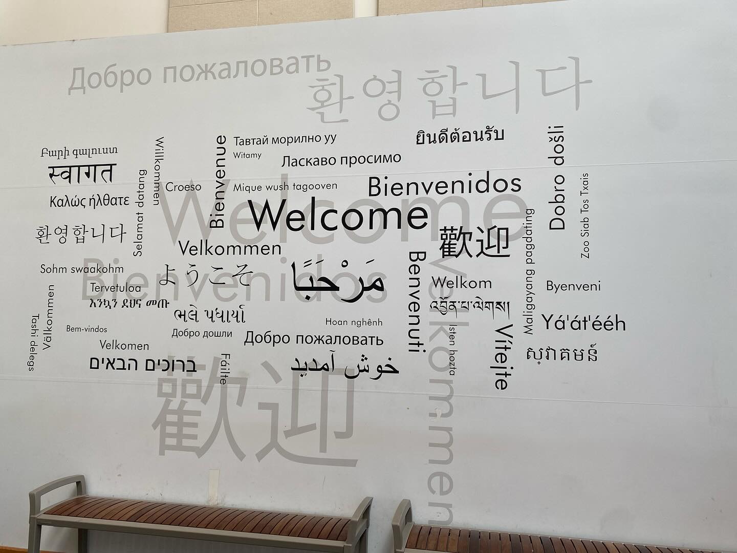 📍Denver Museum of Nature and Science
I loved seeing this multilingual welcome sign!! I also noticed and loved that the majority of the signage was bilingual and there were staff members who spoke Español ❤️🦖