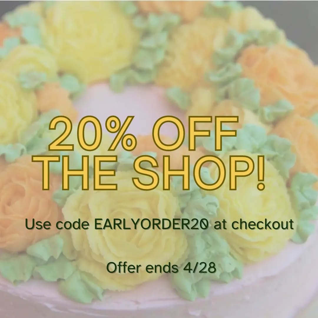 Not sure what to get Mom this Mother's Day? We're here to help. Wow her with small batch, handmade, and tasty treats from Blue Canary Bakery!
Check out our shop for our floral cupcake variety pack (starting at $16) shown on slide 3, an 8" round cake with a floral wreath ($65) from slide 1, and our perennial favorite ginger-orange sandwich cookies (starting at $18) on slide 2.
Each cupcake variety pack contains at least one each of the following: red rose, orange marigold, yellow sunflower, and blue hydrangea. 12-packs contain three of each flower.
A few notes:
We deliver within 30 miles of our Saint Paul location. Depending on the delivery address and size of the order, there may be a delivery fee of up to $10. See slide 4 for our full pricing. If your delivery address is in Saint Paul or Minneapolis and your order is $50 or more, delivery is likely included in the price of your order!
If you are not local to the Twin Cities area but your recipient is, we're happy to make the delivery on your behalf! Please just ensure that someone is home to accept delivery. Otherwise, it can get tricky!
And last but not least...we're having a sale! Use code EARLYORDER20 to save 20% on our shop through Sunday 4/28.
#cakes #cakesofinstagram #mothersdaygift
#mothersdaycake #buttercreamroses #buttercreamflowers #mothersday2024 #mothersdaycupcakes #minnesotaeats #minnesota #mn #mnbaker #mnsmallbusiness #supportlocal #twincities #flowercake #flowercakes #specialmenu #mothersdaymenu #salesalesale #localbusiness