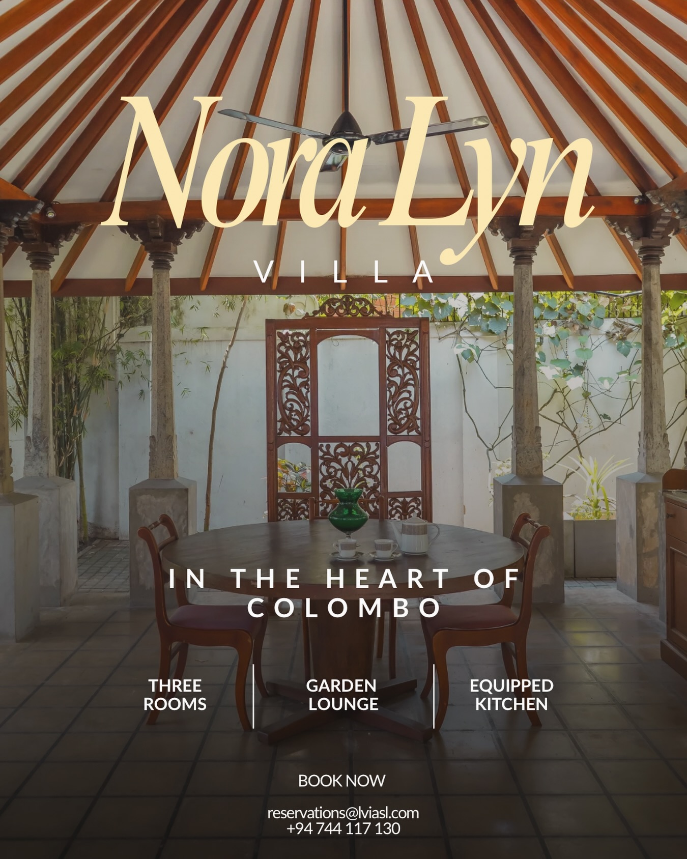 Nora Lyn is a serviced three-bedroom villa in the heart of Colombo — designed for those who want to live in the city, not just pass through it.
Fast WiFi. equipped kitchen. A garden lounge that actually makes you want to stay in.
Your Colombo address awaits.
DM for more info or book below.
WhatsApp: +94 744 117 130
Email : reservations@lvia.com
#colombostay #privatevillarental #srilankatravel #longstayvilla #srilankavillas