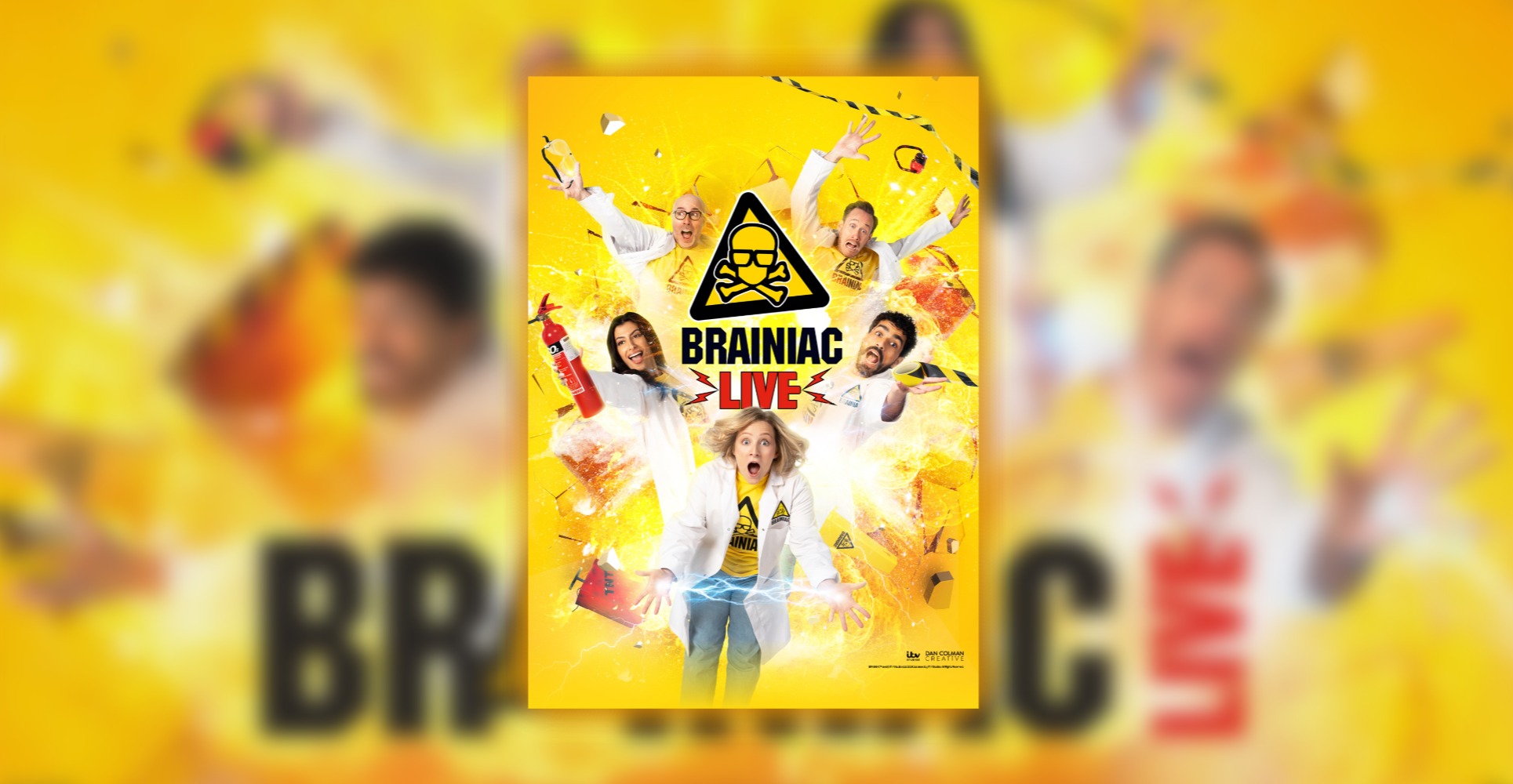 Brainiac Live - the Olivier-award winning family show - returns to the West End this summer with a run at London's Garrick Theatre, 26 July – 30 August 2026.
More mischievous than ever before, the UK’s original and favourite family science show explodes on stage and takes audiences on a breathless ride through the wild world of the weird and wonderful. Watch from the safety of your seat as the Brainiacs delve fearlessly into the mysteries of science and do all of those things on stage that you’re far too scared (and definitely not allowed) to do at home.
Packed with thrilling experiments and mind-blowing demonstrations, the show is a fast-paced celebration of science that promises liquid nitrogen clouds, vortex smoke rings, exploding hydrogen balloons, spinning CO₂ chairs and plenty of spectacular surprises along the way.