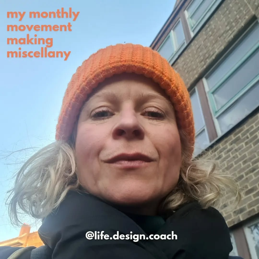 I do a monthly photo dump on my personal account (which I love as it feels like a reminder of all the things I'm grateful for), so thought I'd replicate here but with reflections on the positive movements and learnings I've made in my life in that month. I'm a coach, encouraging you all to make changes in your life, so thought it was about time you saw where I do it in my own life. I'm really exposing myself, and some months may be bare, but here goes.
I didn't set any goals in Jan, but lots had happened as a result of earlier work I've done.
π We finally booked in building works on our house, after literally years or discussion. I actually set getting this done as a goal 2 years ago, but for a million reasons it didn't happen. But it started to put things in motion, and if I hadn't created that goal then, we may not have booked it in at all. It just took time. (pic of my cousins wonderful work)
βοΈI'm starting to get help with my temperamental and troublesome hormones (started last month, but mucked it up, so started again properly in Jan), and trying some medical intervention out. So much more to say but I'll leave it there for now.
π€ I got in cold water! I bloody hate cold water, even the sea on holiday in Europe in Summer. I declare I literally CAN'T, but I CAN. Only when proceeded by a very hot sauna, but I can and I can stay in a decent amount of time. I learned this for the first time last year but got to practice this month.
π I let go of needing to know it all in my new job. I realised trying to figure it all out and make sense of it was making me stressed, but the work itself was fine. Having a holiday over Xmas, allowed me to step back from that, and I've started Jan at work feeling more at ease.
πIt was my birthday, and I curated an ideal day of joy and wholesomeness, and it was truly lovely.
π I finally spoke to an accountant. First time ever. Avoidance over, and relief felt.
So you, what changes have happened? What movements have been made? What seeds have been planted? What have you learnt this month?
