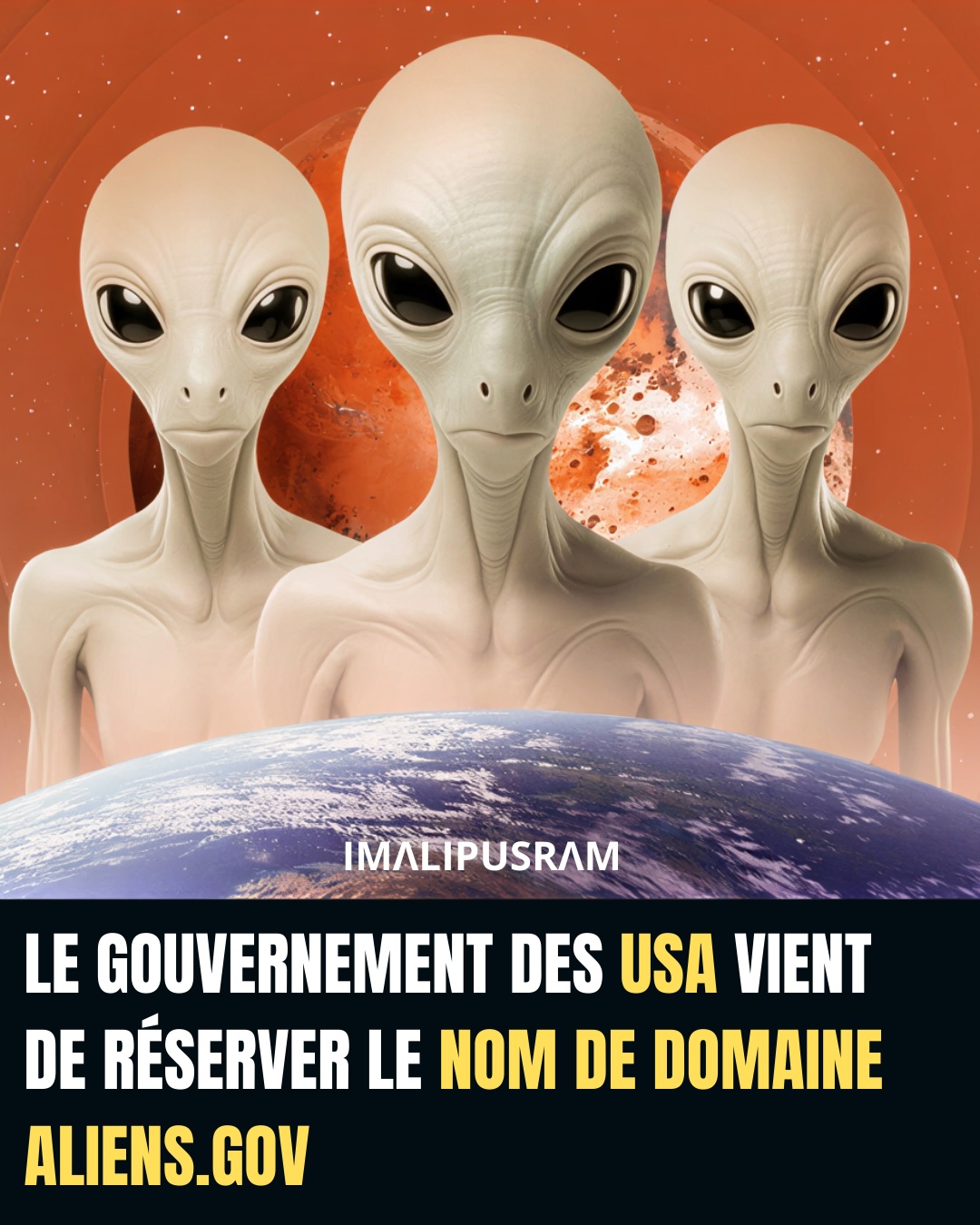 👽 Le gouvernement américain vient d’enregistrer aliens.gov. Coïncidence ou révélations imminentes ?
🔥 Abonne-toi, chaque jour je dévoile des vérités cachées !
Pourquoi maintenant ? Juste après que Trump ait promis de déclassifier les dossiers extraterrestres et OVNI/UAP.
📄 Congress, pilotes militaires, vidéos du Pentagone… Tant de pièces d’un puzzle cosmique. 🚀
Et même Obama s’y est mis, en admettant que l’univers pourrait bien abriter d’autres formes de vie. Alors, que se passe-t-il vraiment ?
🤔 aliens.gov sera-t-il la clé d’un mystère millénaire ou juste un écran de fumée pour calmer la tempête médiatique ?
Chacune de ces initiatives éveille une curiosité universelle : sommes-nous seuls ?
🔻 Rejoins @imalipusram maintenant
#aliens #UFO #extraterrestre #gouvernementUS #imalipusram univers veritécachée
