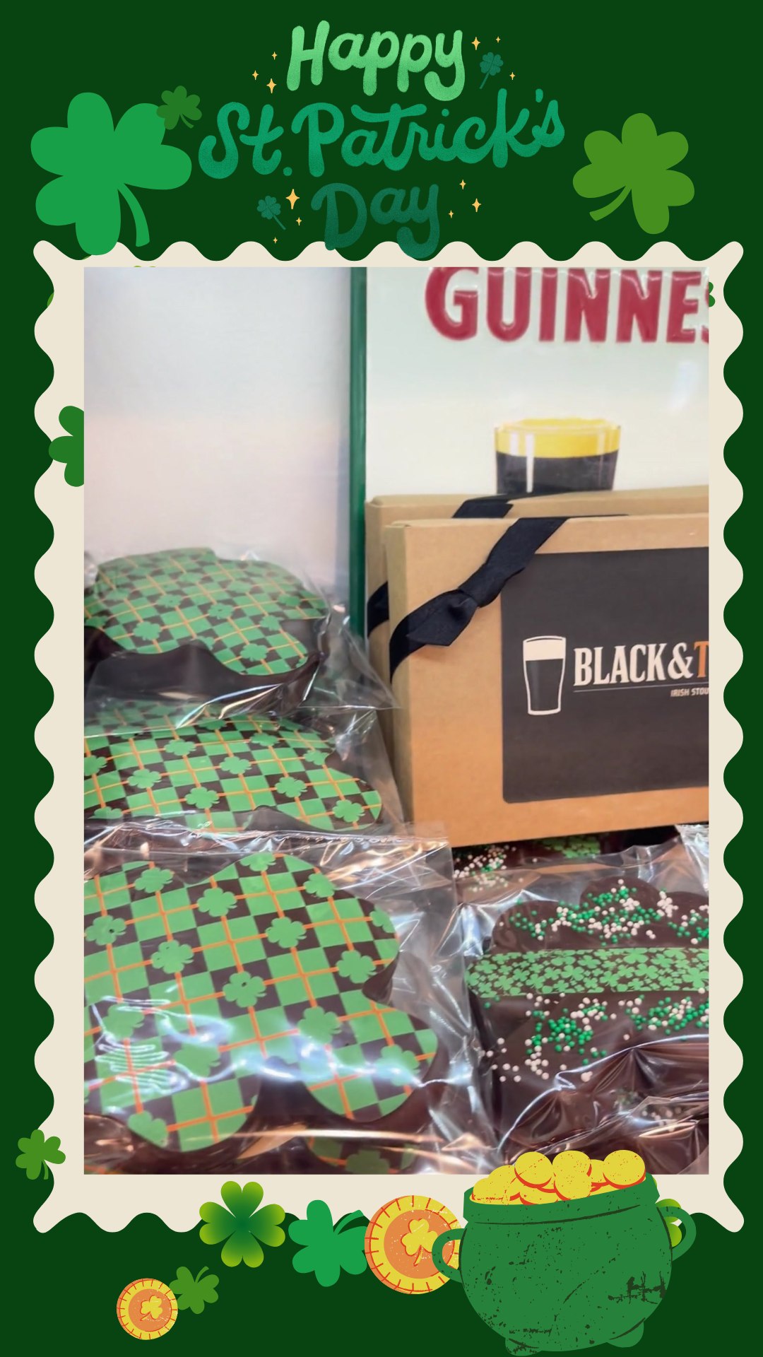 We’re celebrating with a little Irish inspiration in the chocolate kitchen. Our St. Patrick’s Day collection features two seasonal favorites:
🥃 Tullamore Truffles – silky Belgian chocolate ganache infused with smooth Tullamore D.E.W. Irish whiskey for a rich, warming finish.
🍺 Black & Tan Truffles – a layered ganache inspired by the classic stout-and-ale pairing, wrapped in our handcrafted Belgian chocolate.
Each piece is made by hand in our shop using the finest Belgian chocolate—perfect for a festive gift or a little Irish indulgence of your own.
Available now at Mission Heights Chocolates while they last.
#StPatricksDay #IrishChocolate #ChocolateTruffles #MissionHeightsChocolates #SanDiegoChocolate #HandmadeChocolate 🍀🍫🥃
